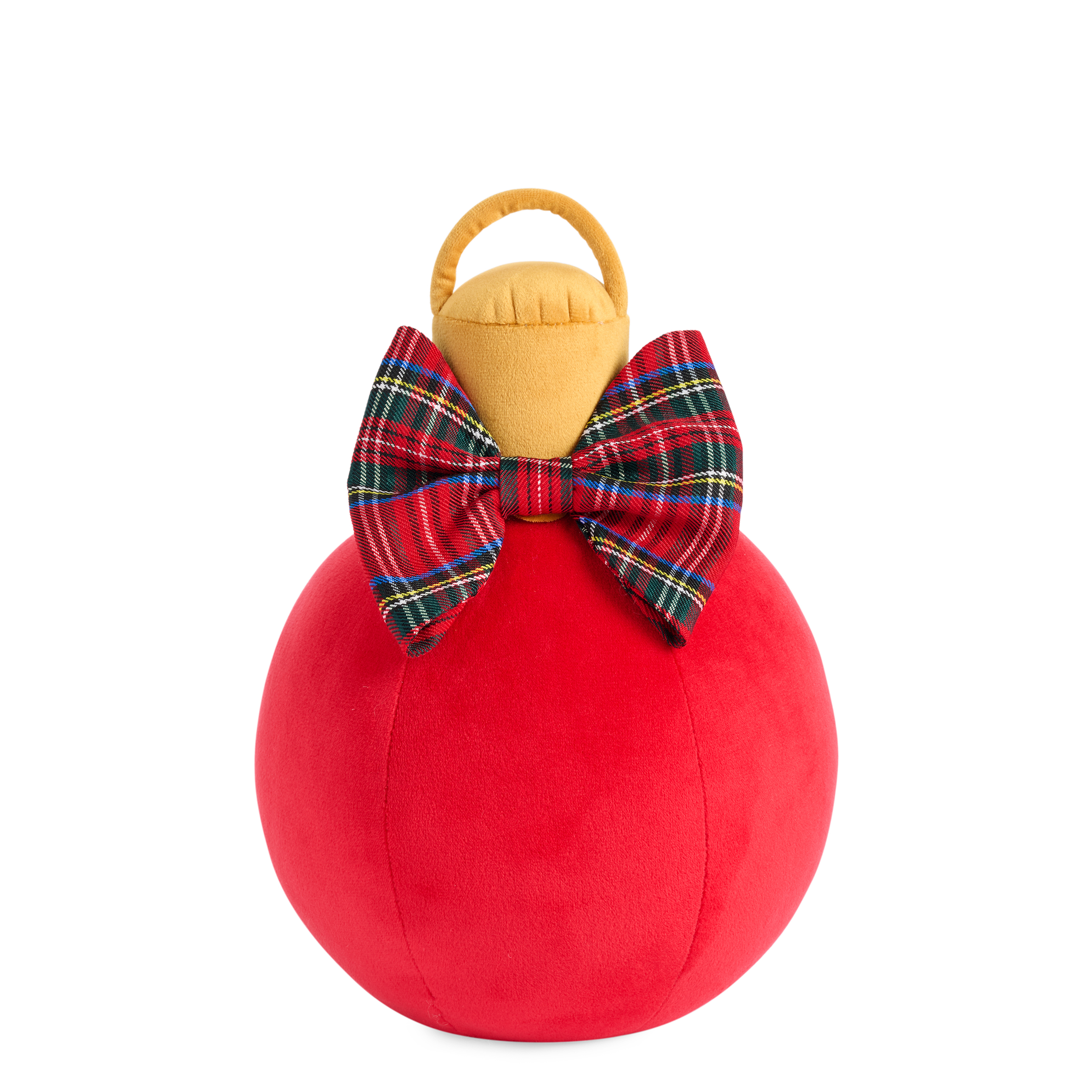 Picture of SM SCOTTIE BAUBLE PILLOW,RED