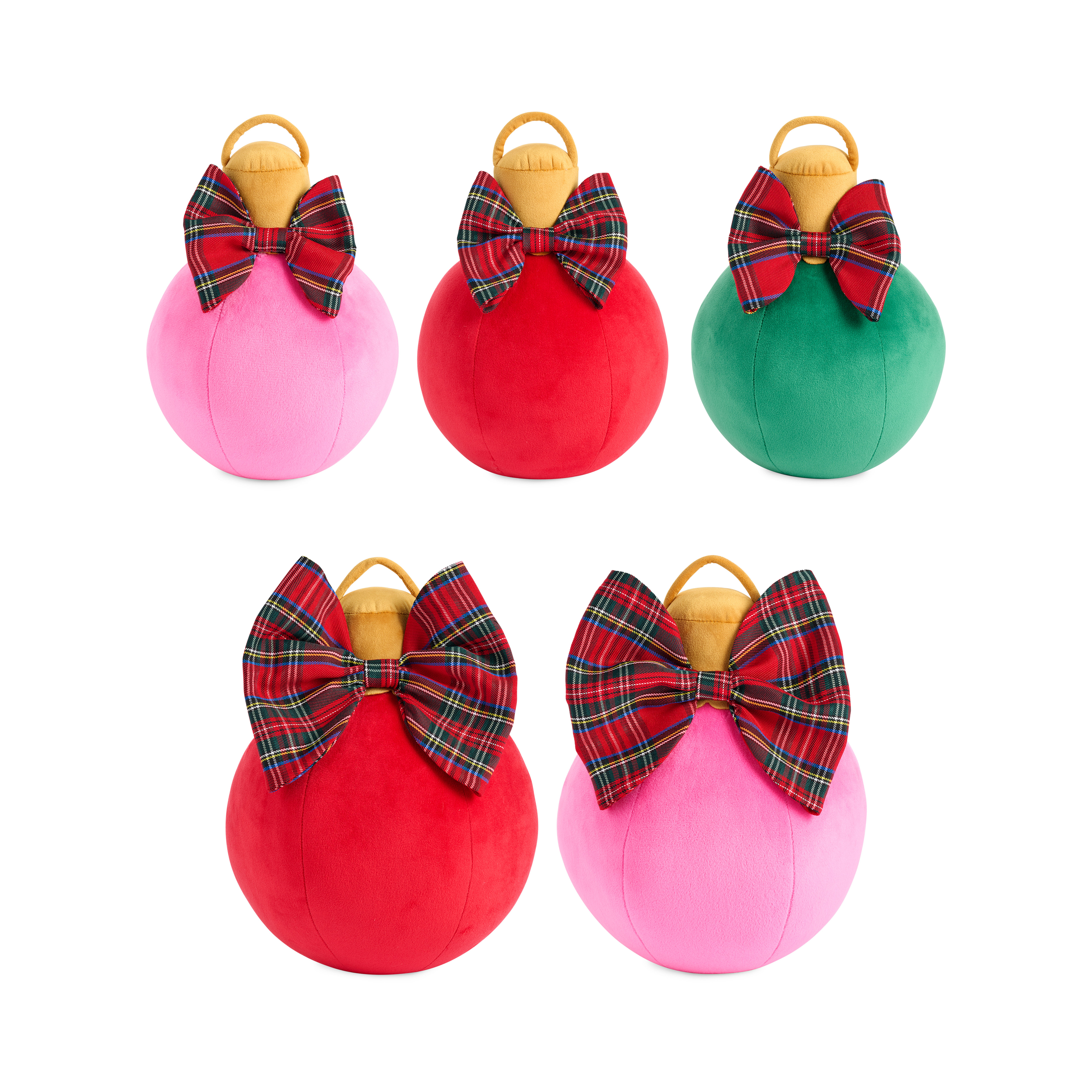 Picture of ASST/5 SIZES SCOTTIE BAUBLE PILLOWS,MULTI