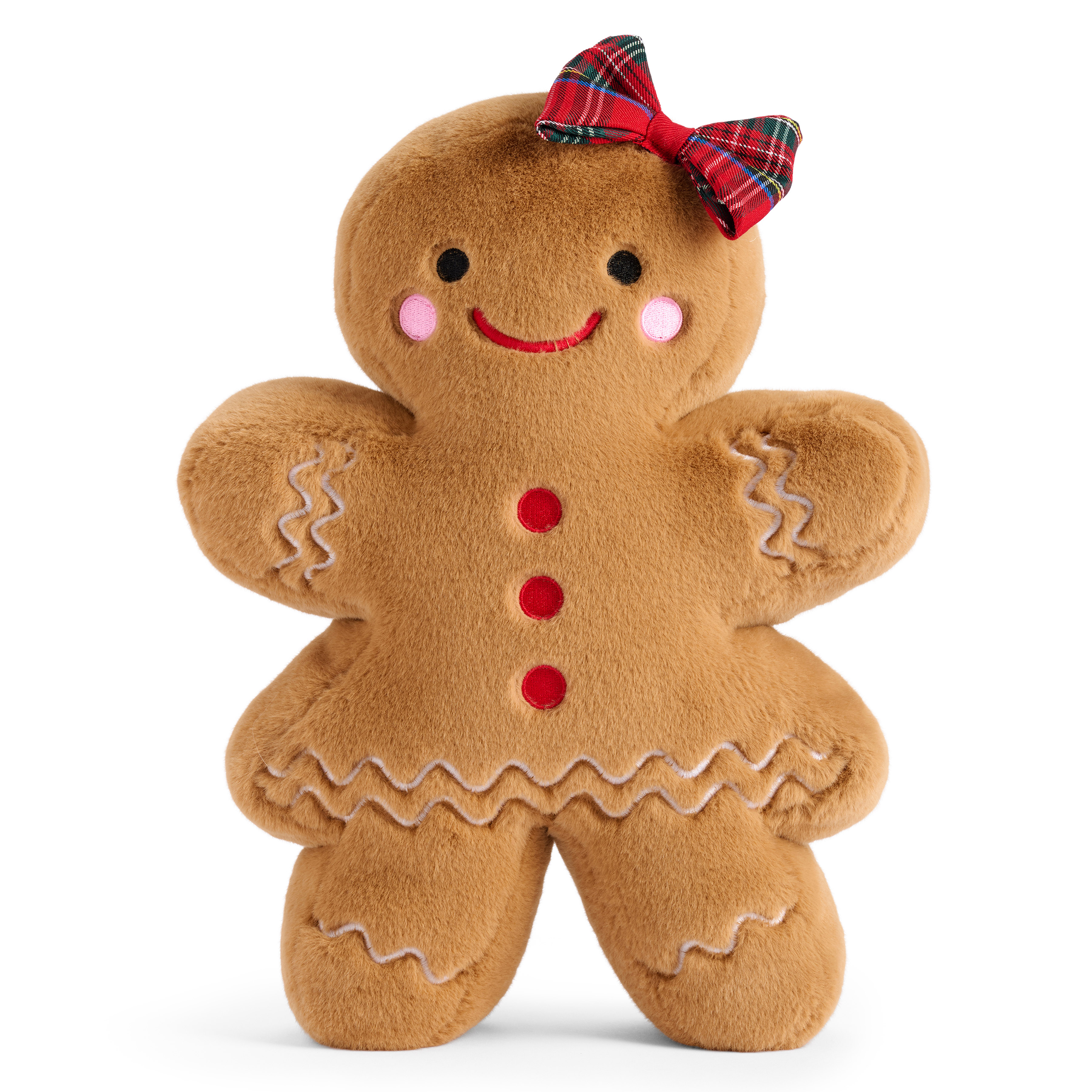 Picture of GINGERBREAD GIRL PILLOW,TAN