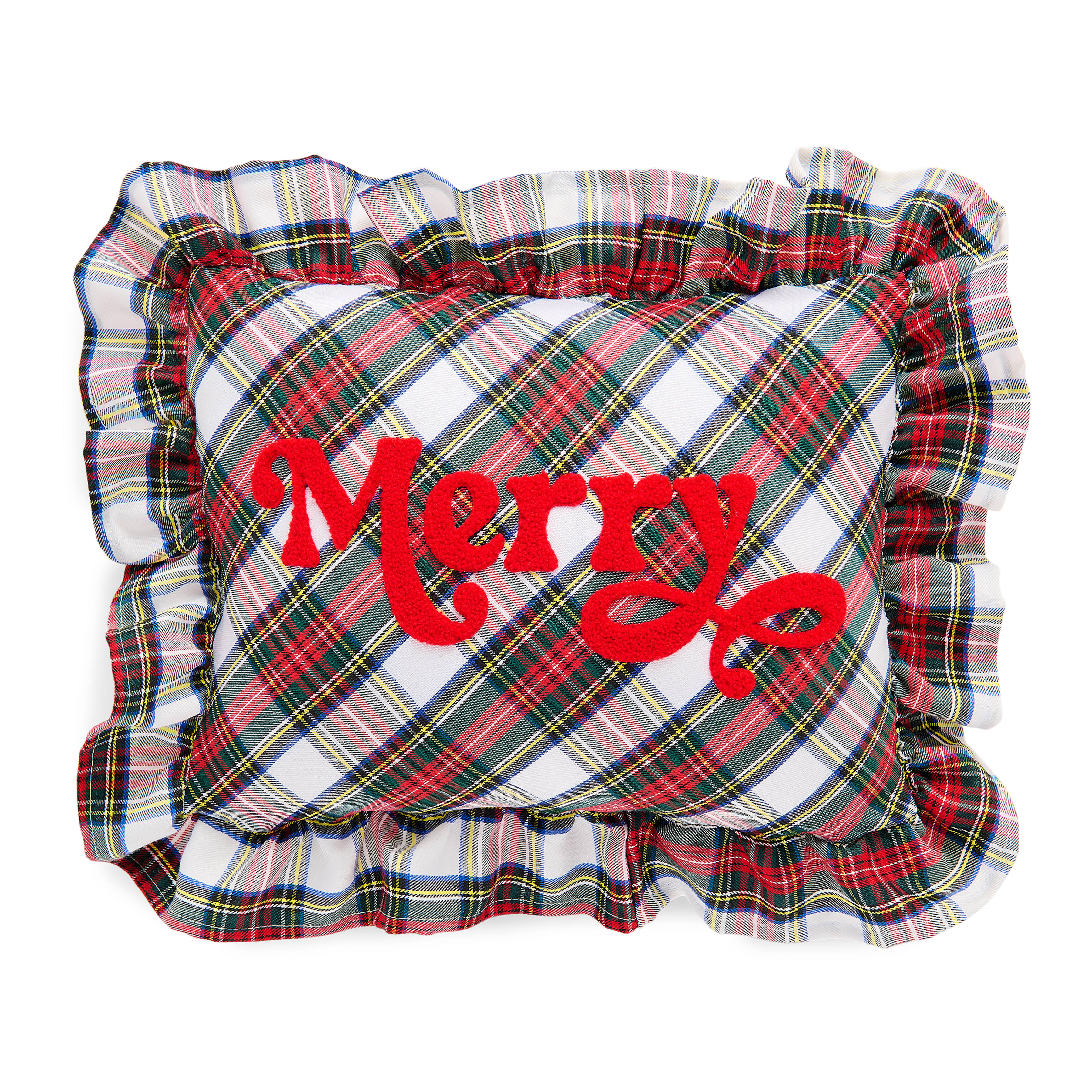Picture of MERRY PLAID PILLOW,IVORY