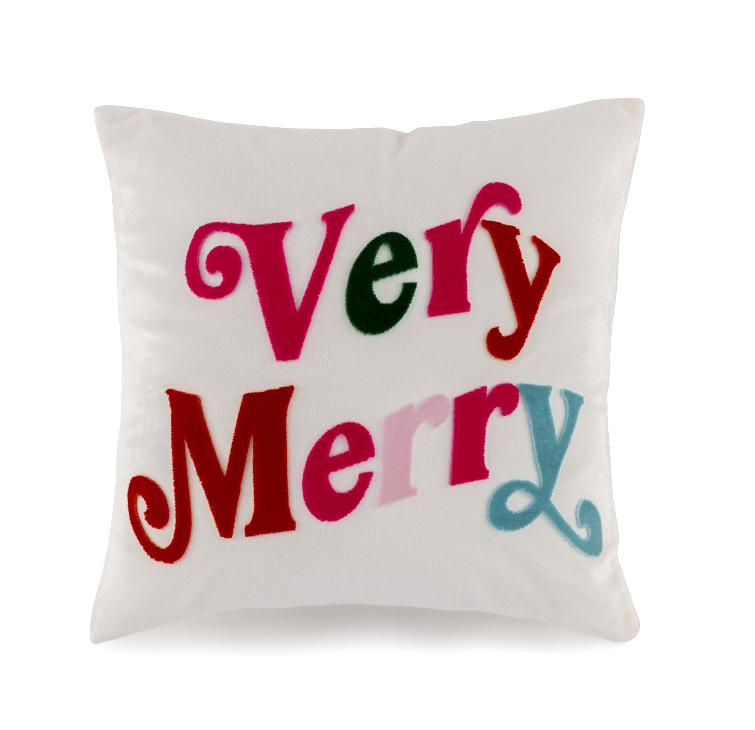 Picture of "VERY MERRY" PILLOW, IVORY