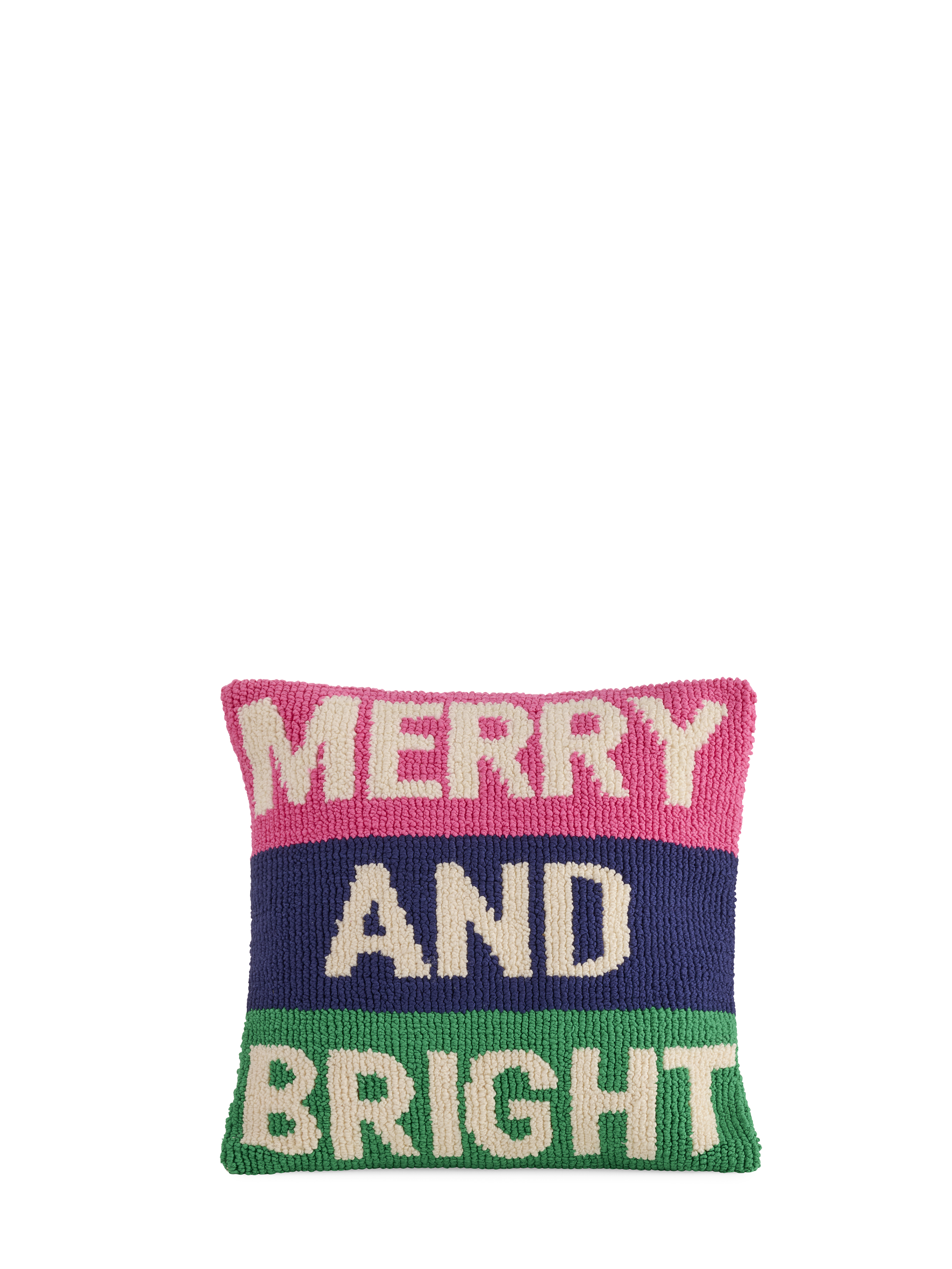 Picture of "MERRY AND BRIGHT" TUFTED PILLOW,MULTI
