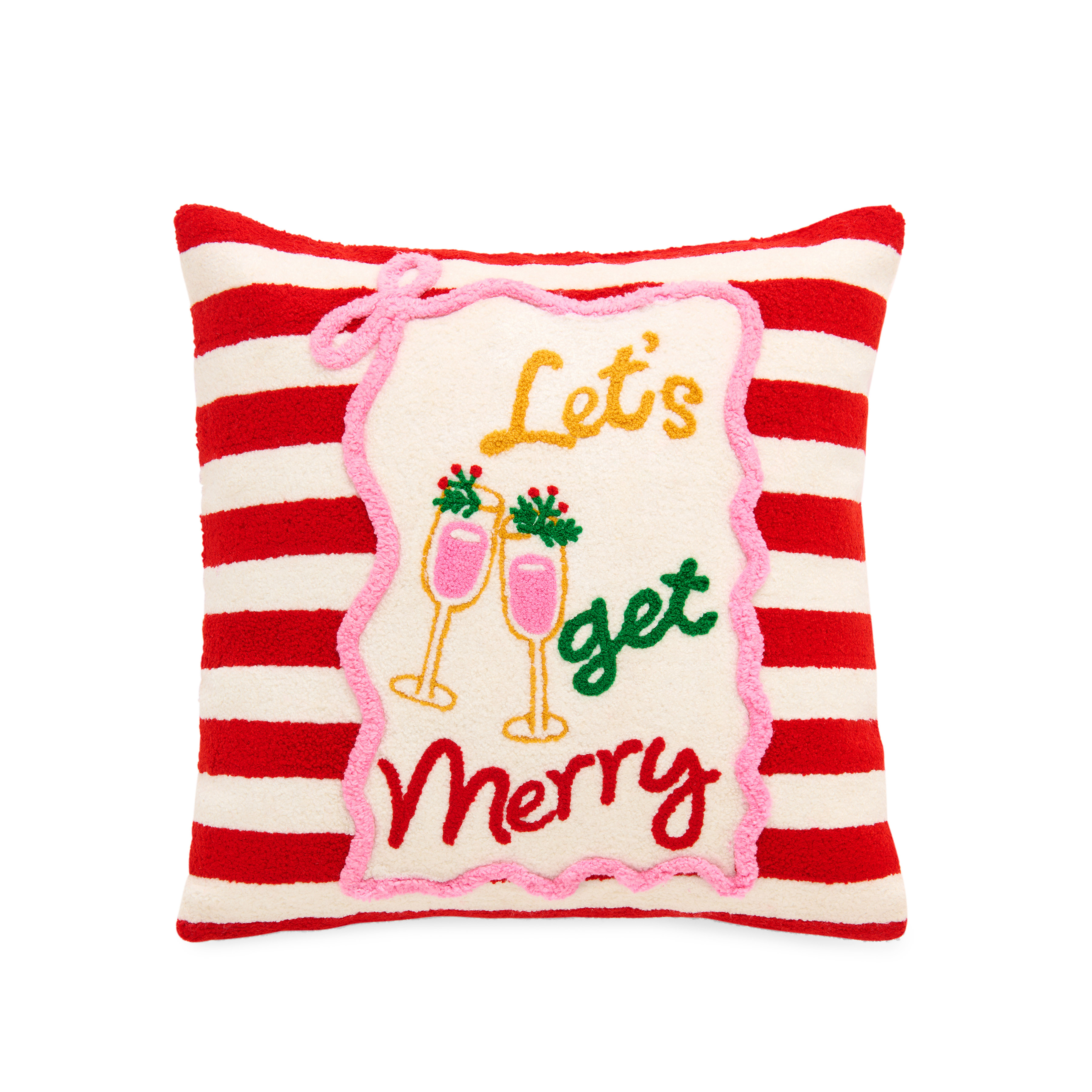 Picture of LET'S GET MERRY PILLOW,RED