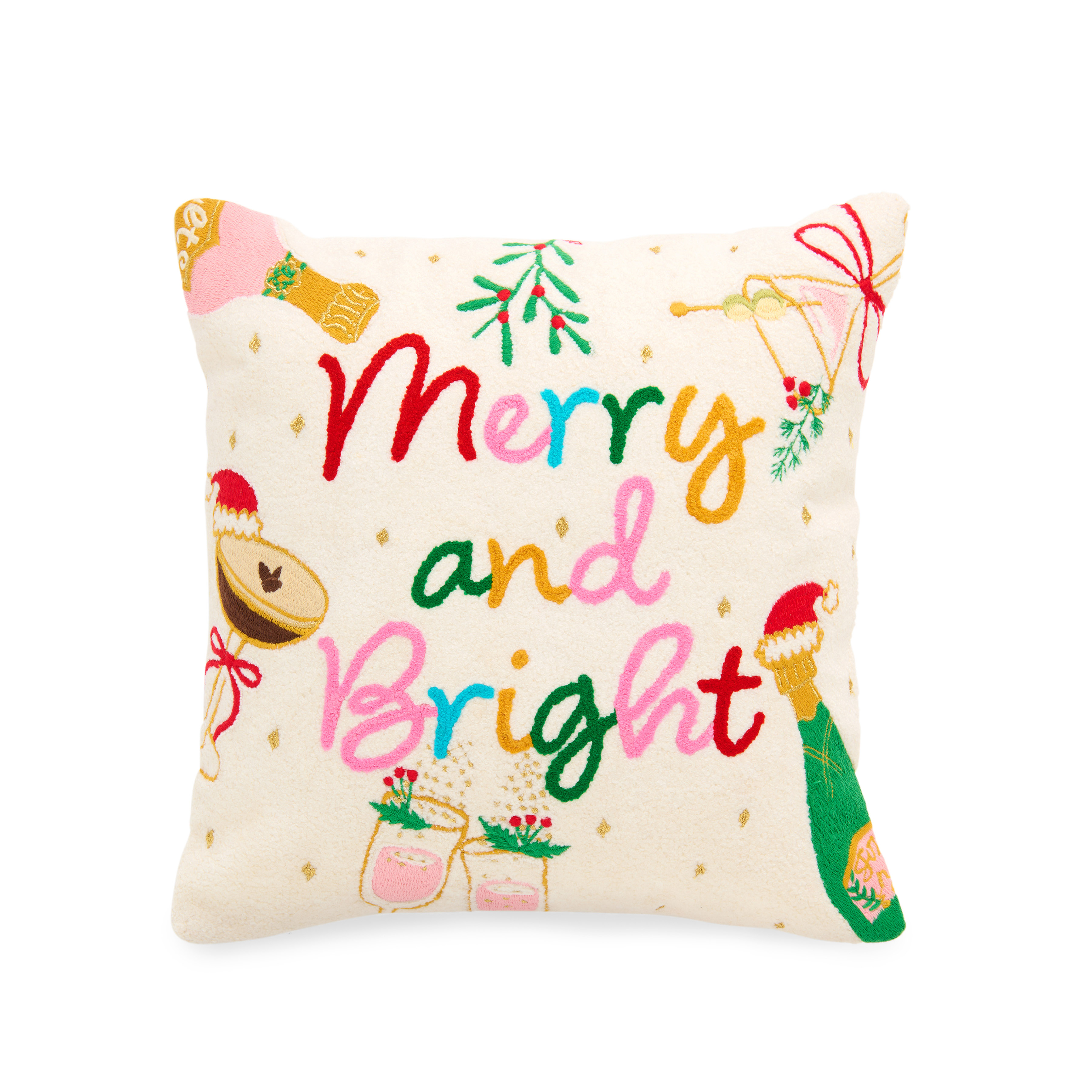 Picture of MERRY AND BRIGHT PILLOW,MULTI