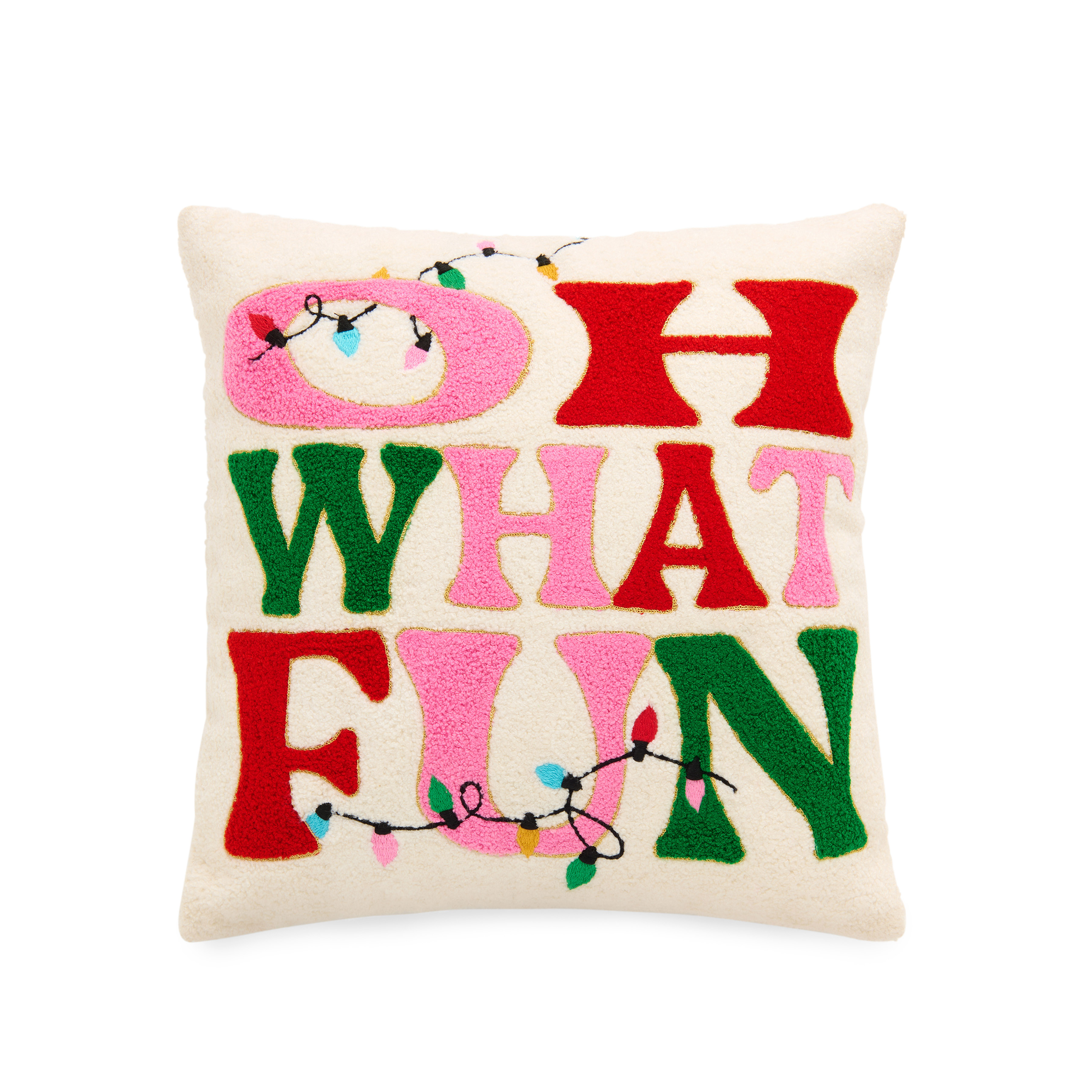 Picture of OH WHAT FUN PILLOW,IVORY