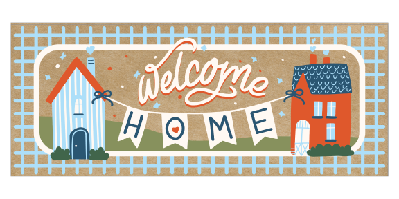 Picture of Welcome Home Banner By Number