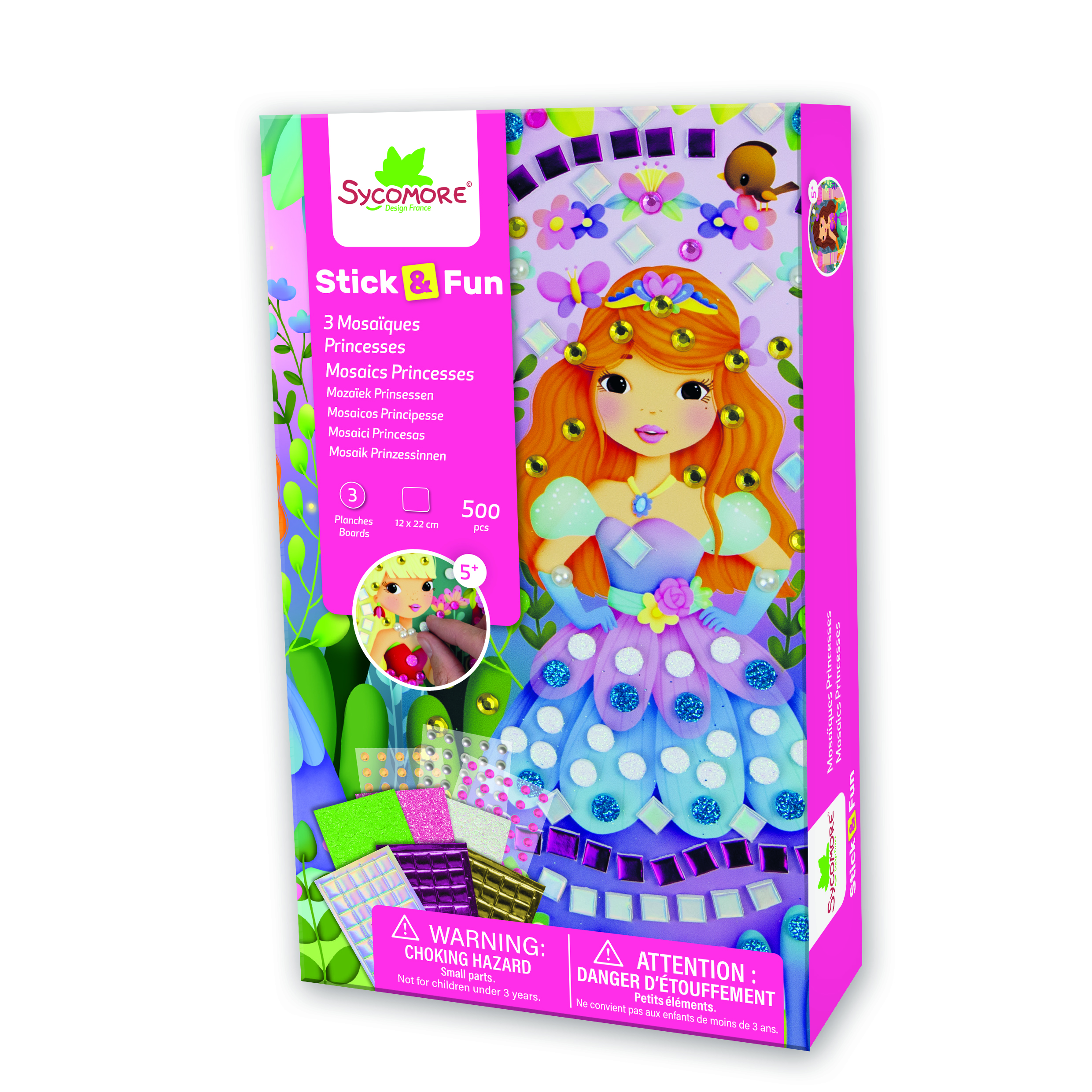 Picture of Stick'N Fun - XS Mosaics Princesses - 5y+