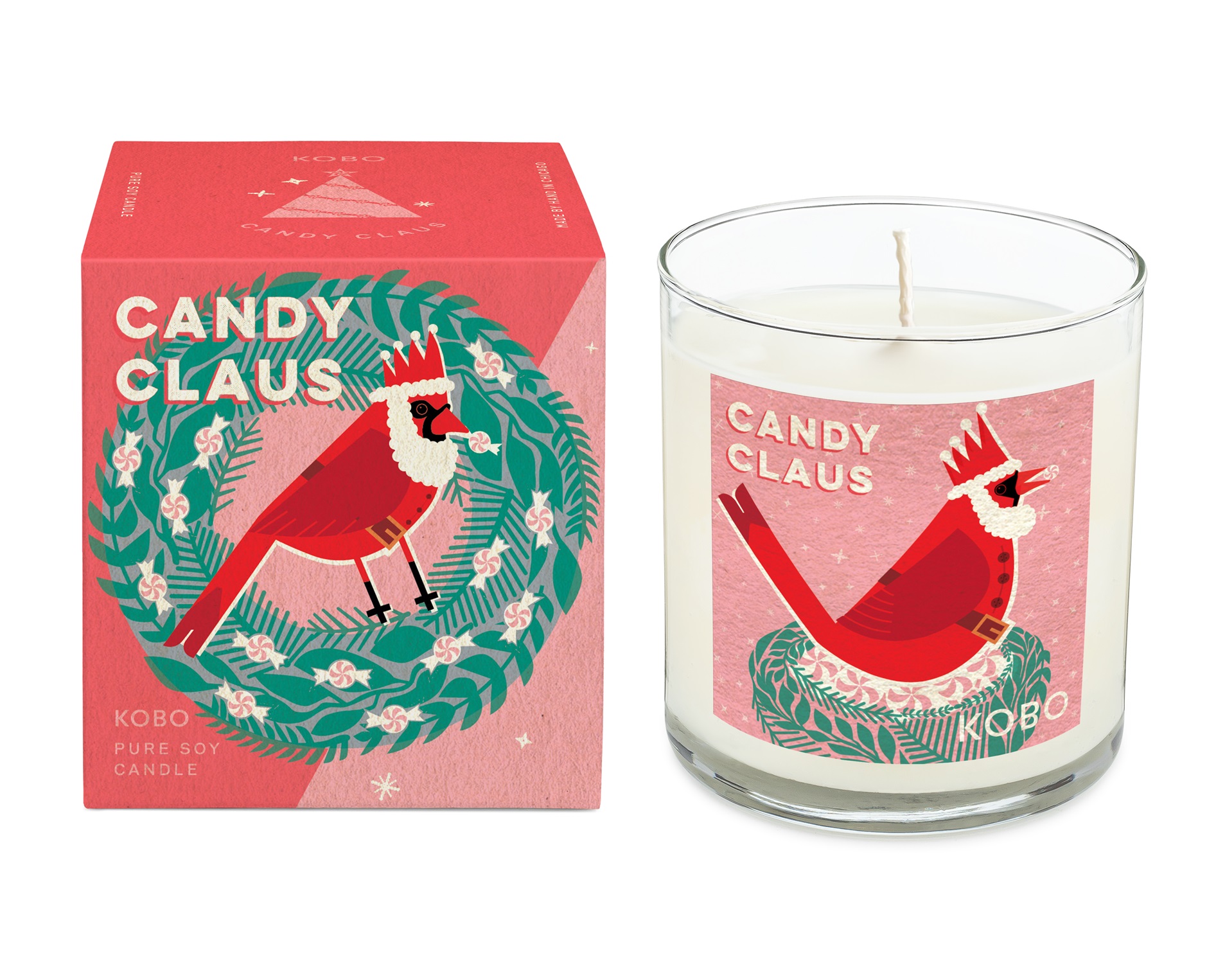 Picture of Candy Claus Candle - 9oz.