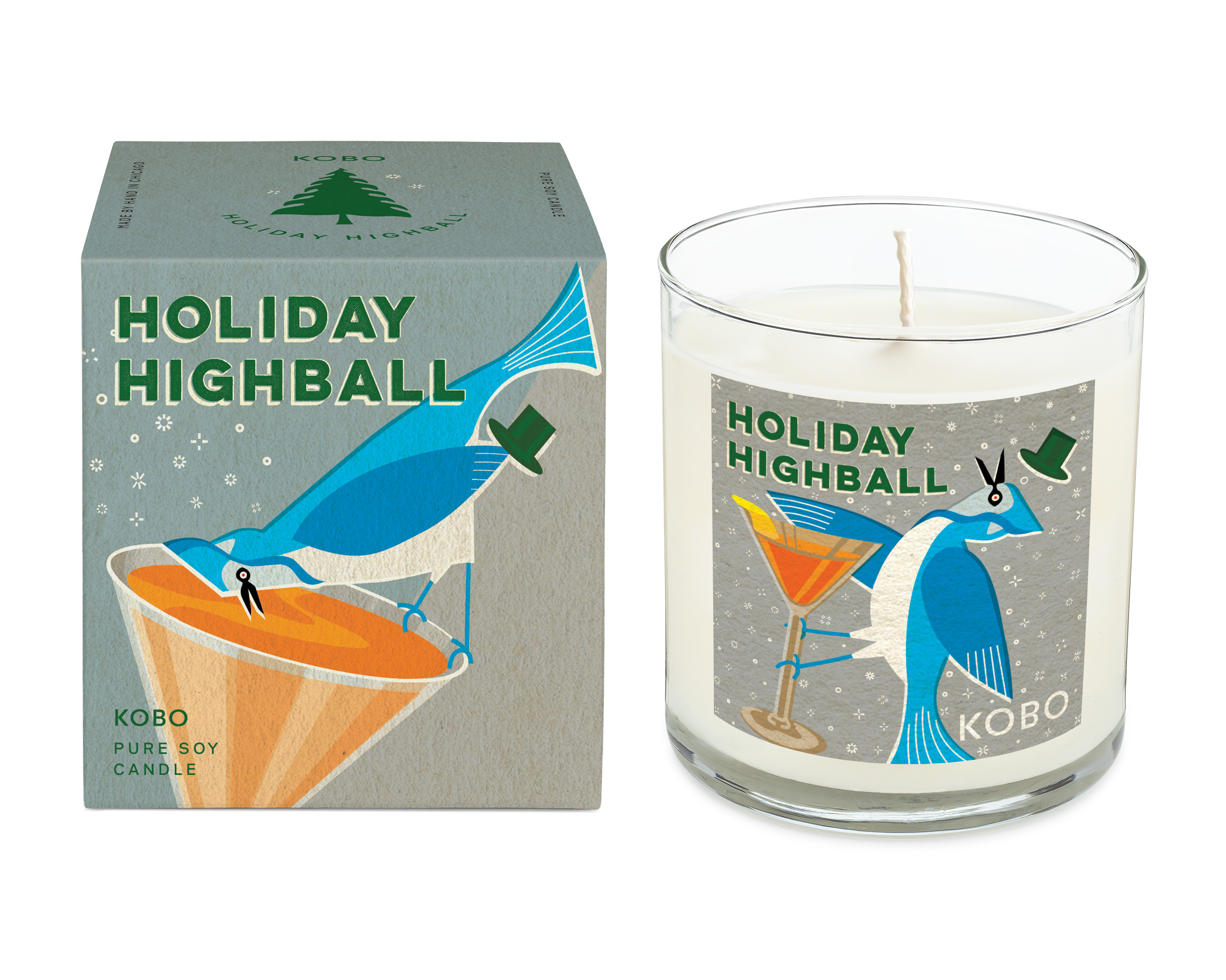 Picture of Holiday Highball Candle - 9oz. - TESTER