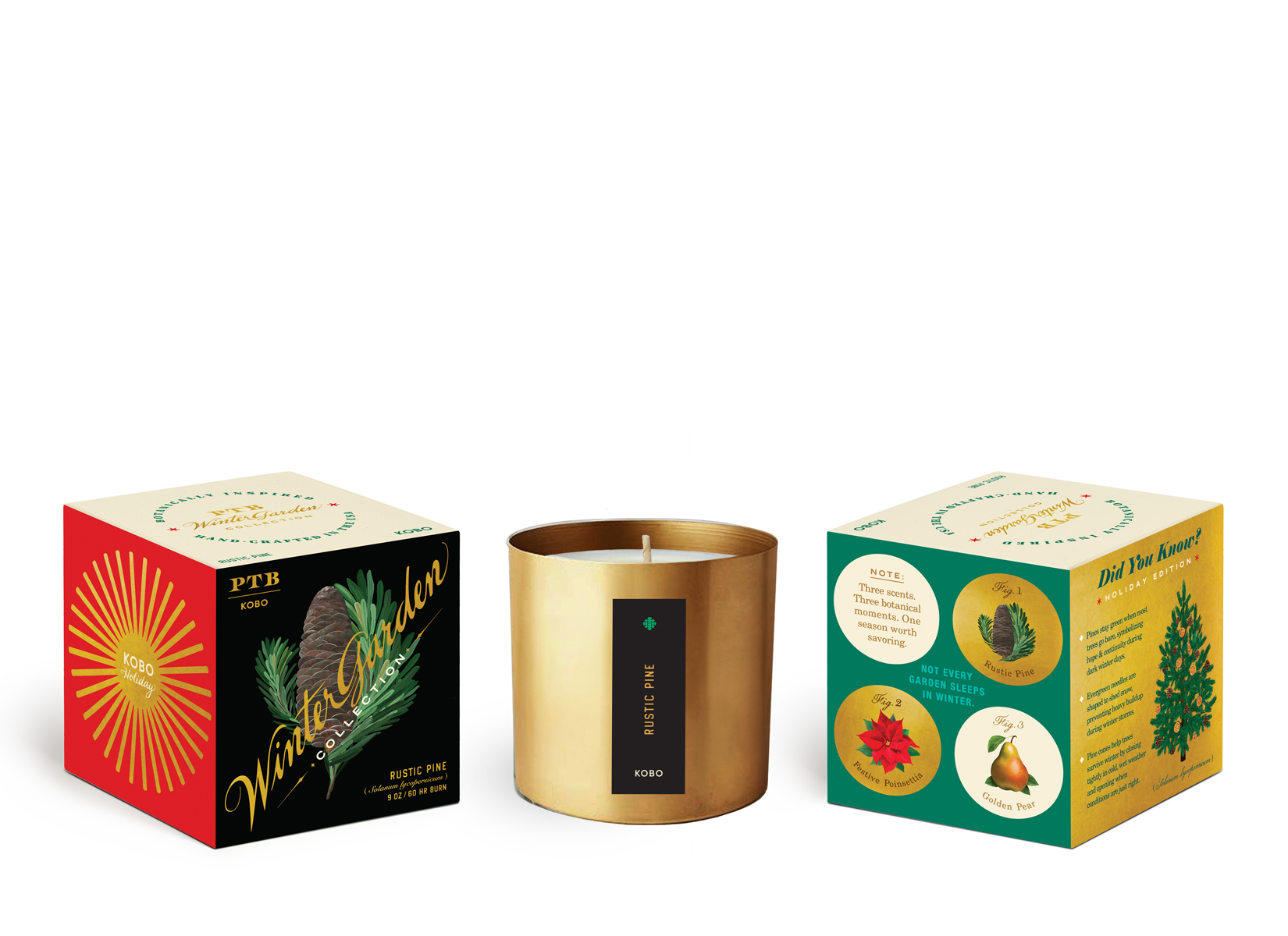 Picture of TESTER - Winter Garden Rustic Pine Candle (9 oz)