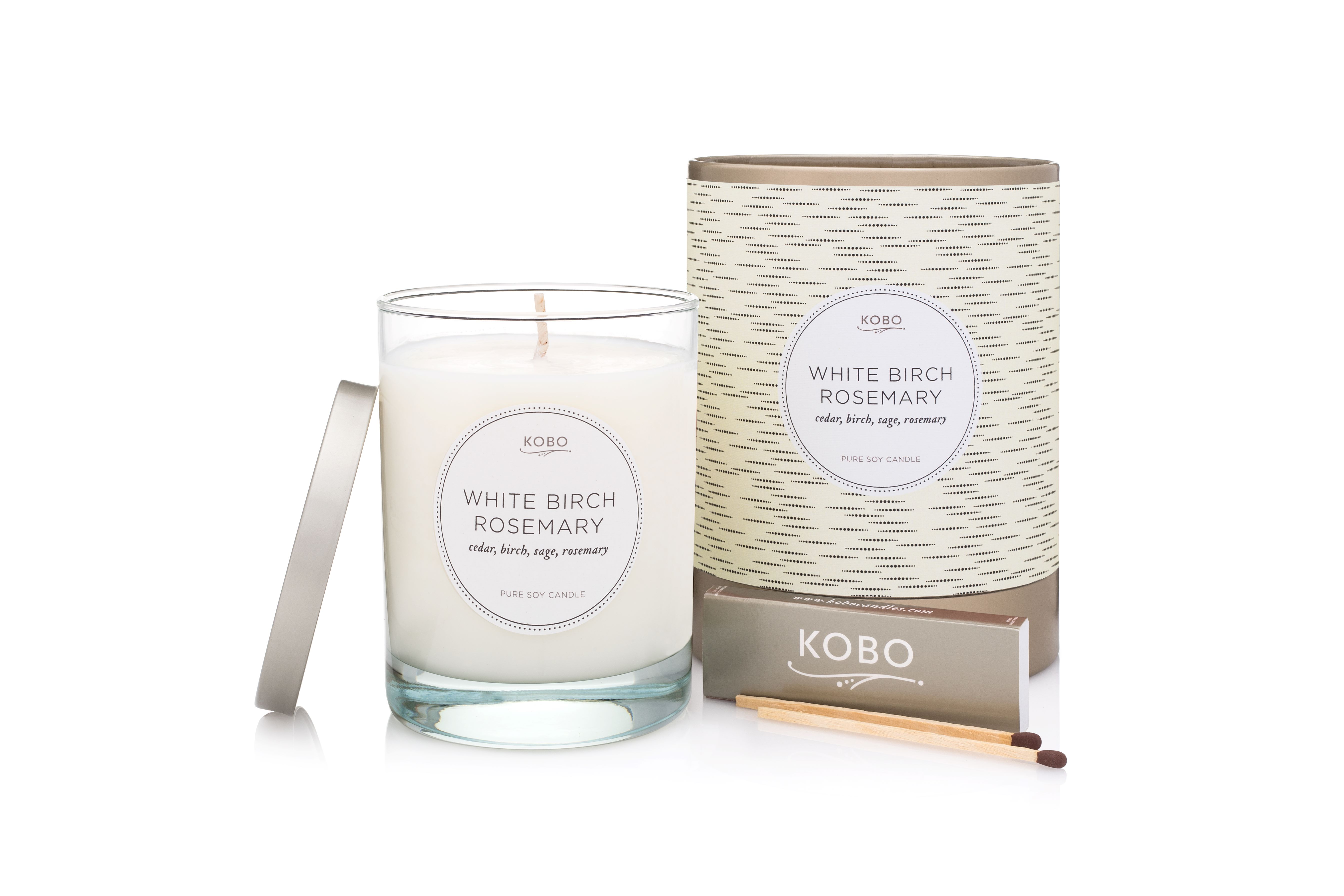 Picture of White Birch Rosemary Candle - 11oz. - TESTER