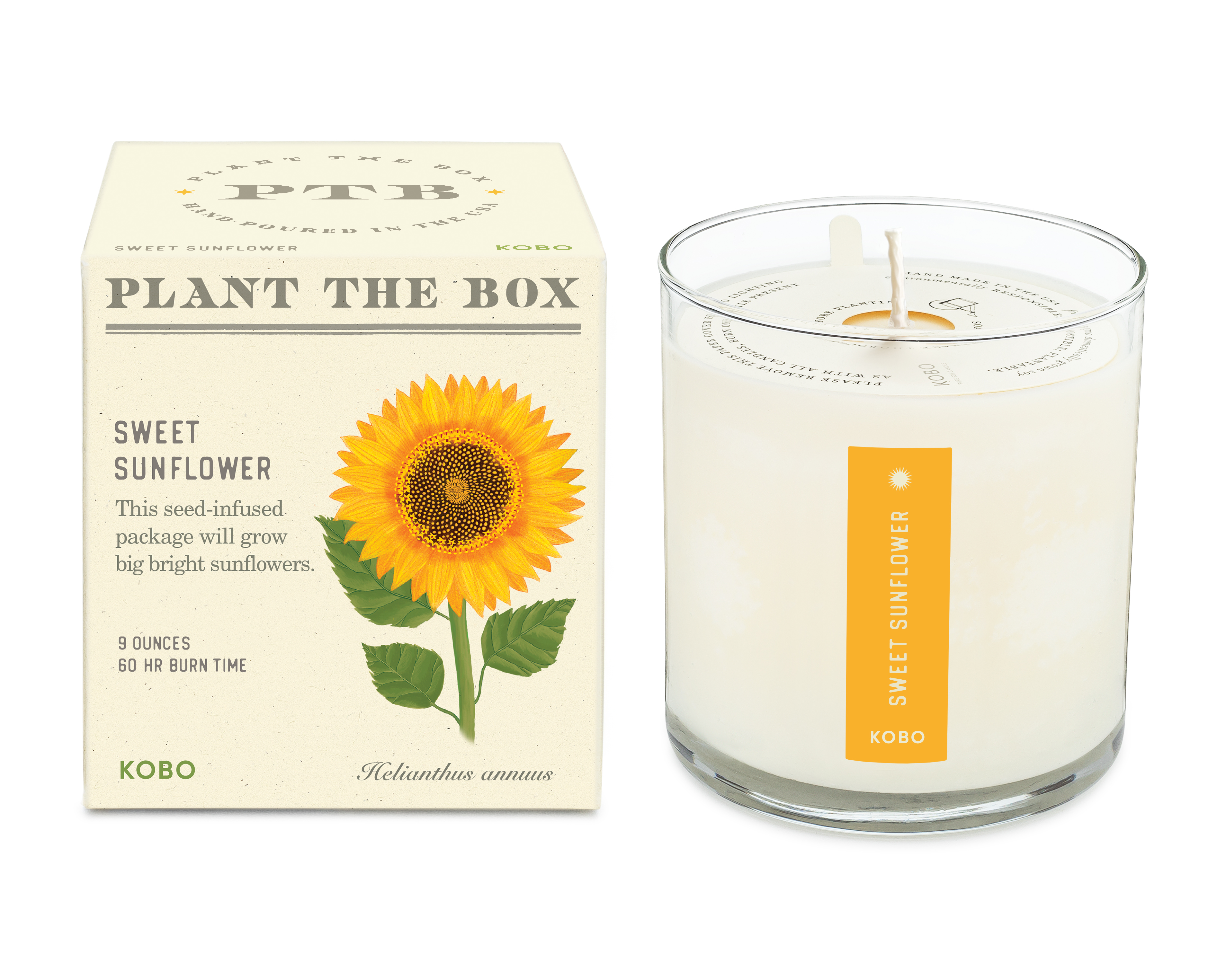 Picture of Sweet Sunflower - Plant the Box Candle - 9oz.