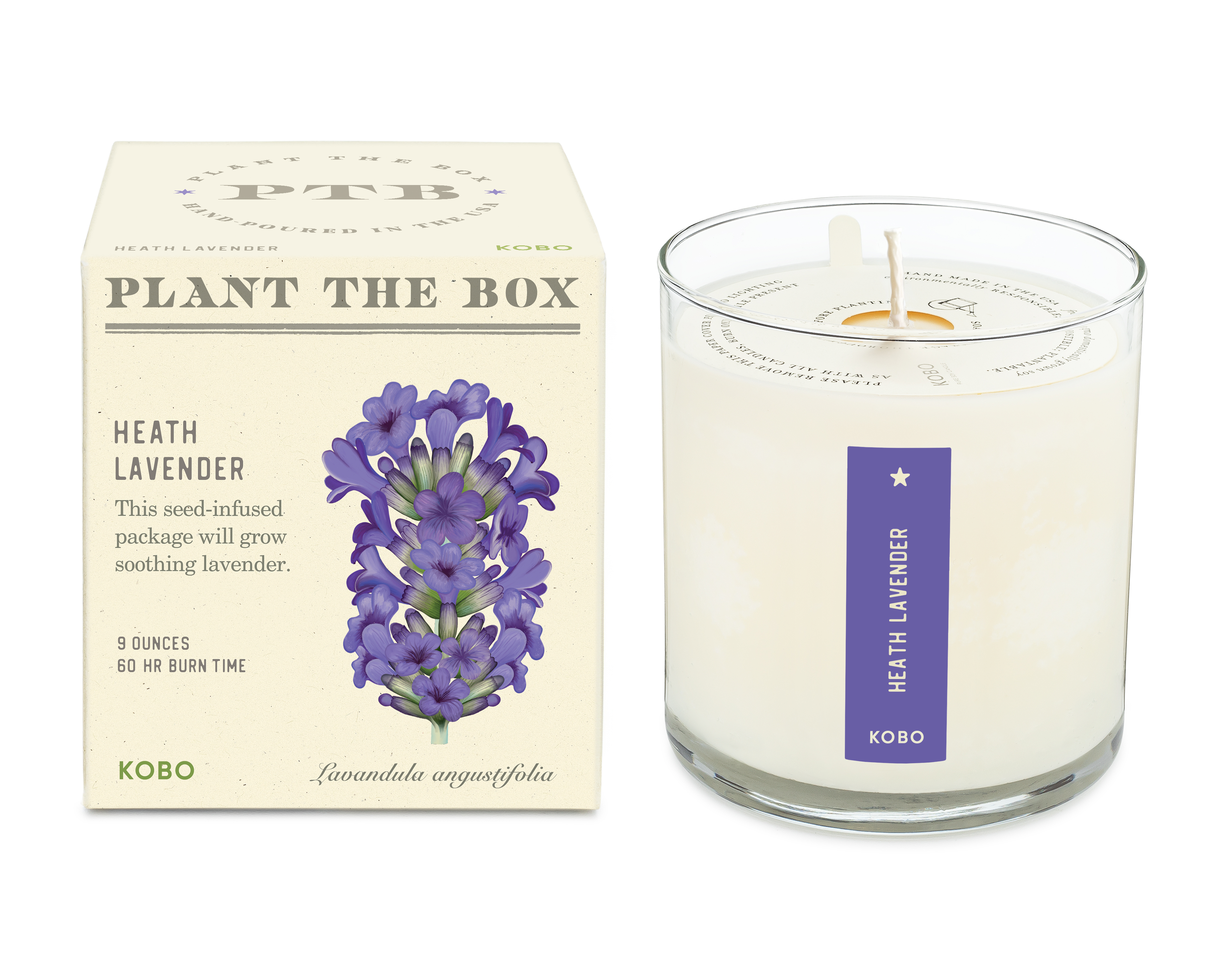 Picture of Heath Lavender - Plant the Box Candle - 9oz.