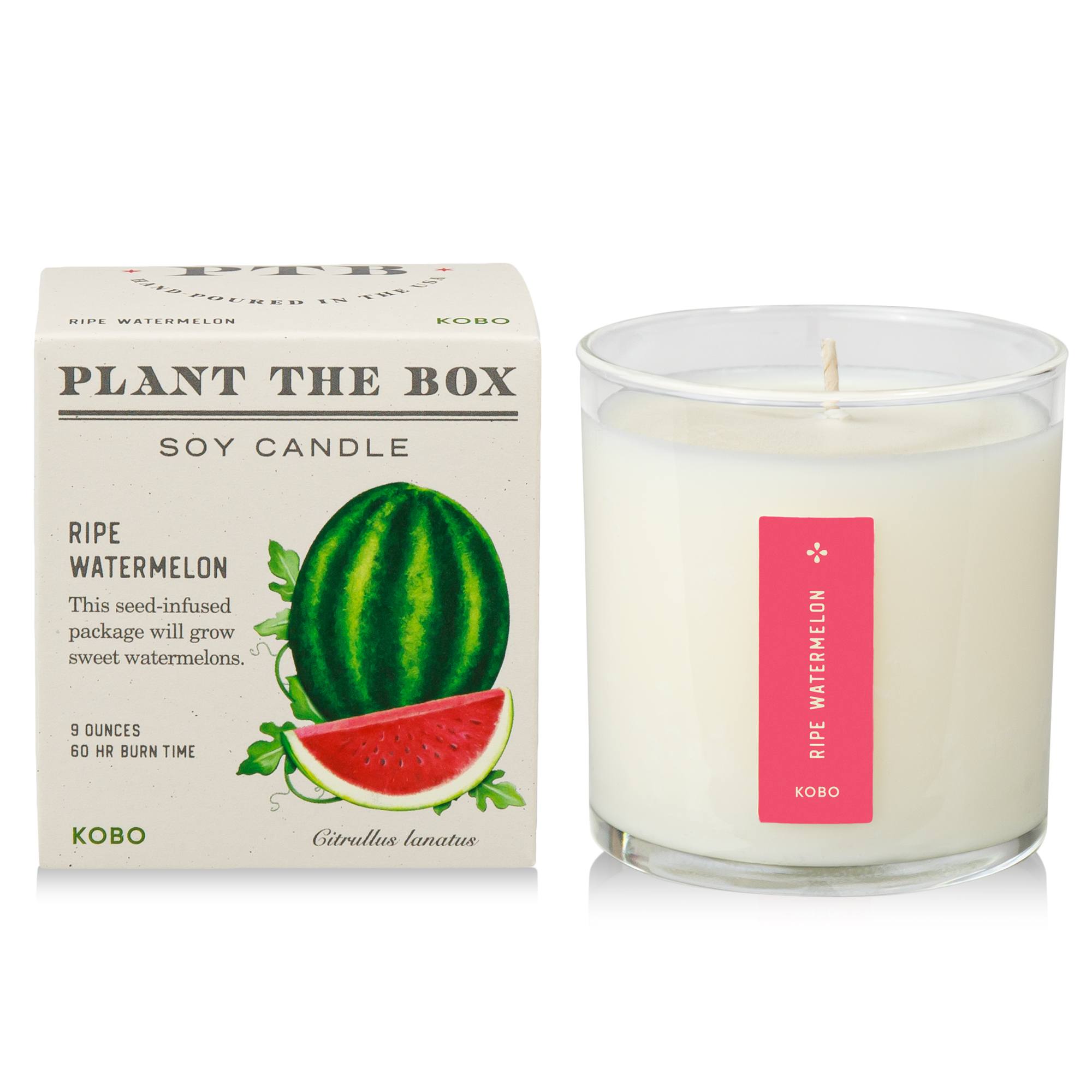 Picture of Ripe Watermelon - Plant the Box Candle - 9oz.