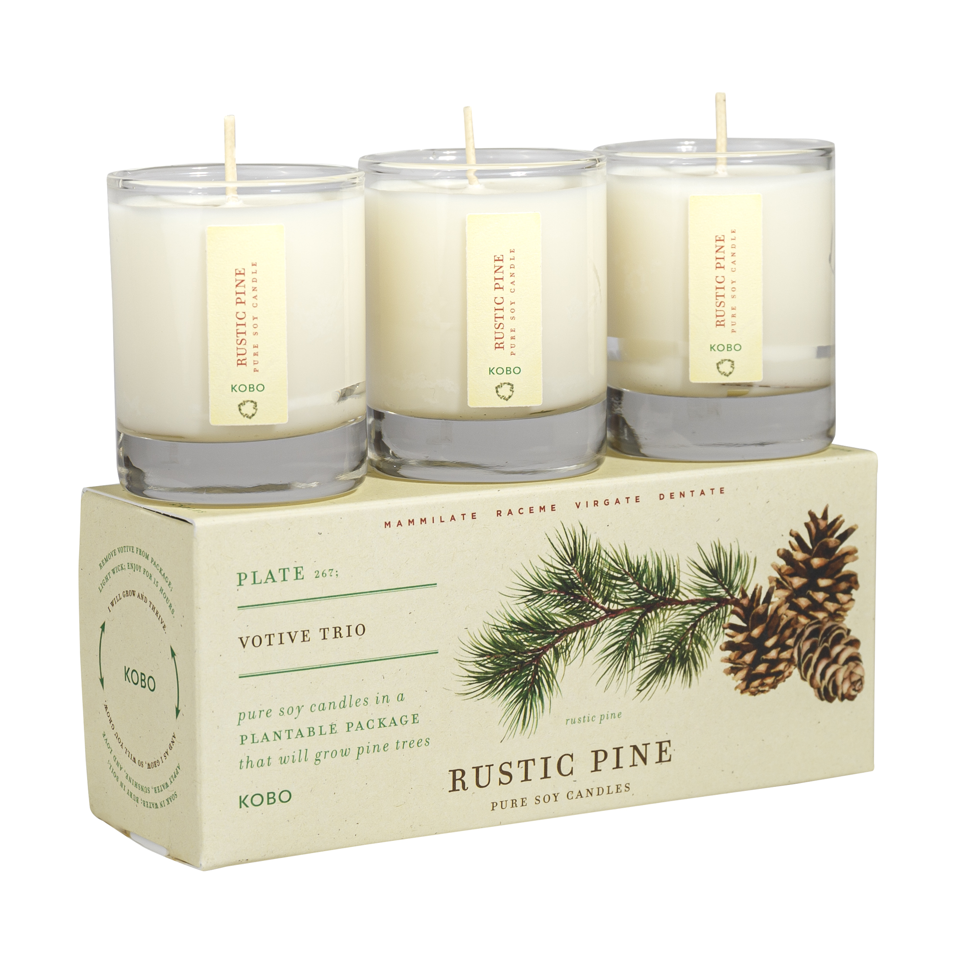 Picture of Rustic Pine - PTB Votive Candle Trio - TESTERS