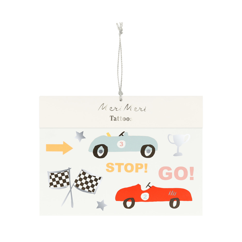 Picture of Race Car Temporary Tattoos