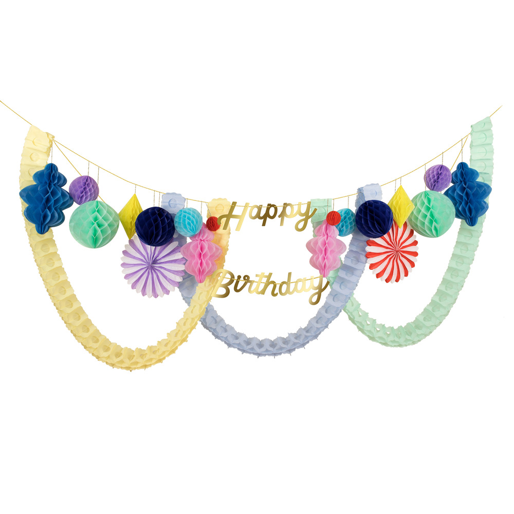 Picture of Happy Birthday Honeycomb Garland