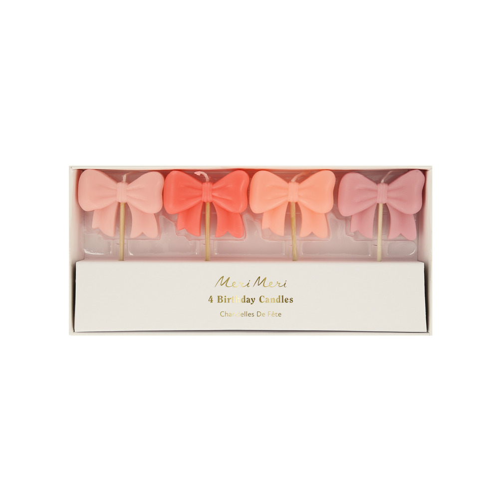 Picture of Pink Bow Candles (x 4)