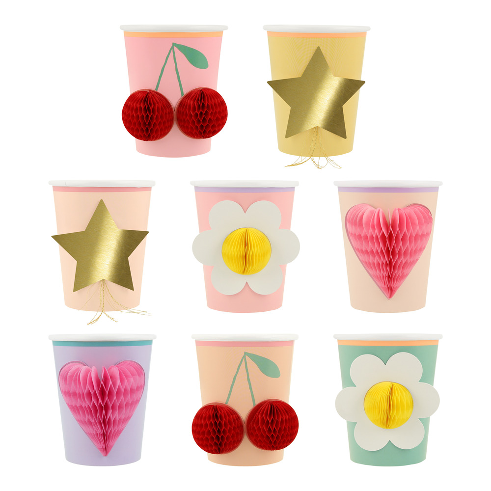Picture of Happy Icons Cups (x 8)