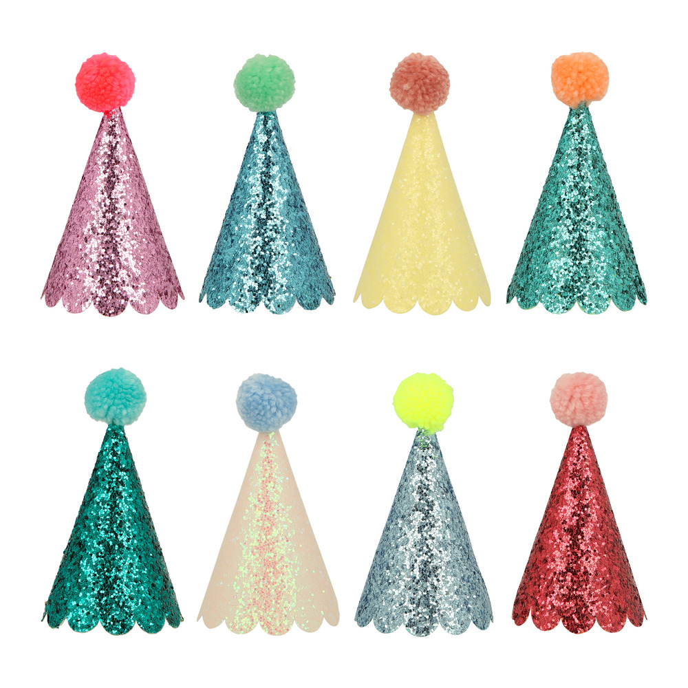 Picture of Glitter Mini Party Hats (x 8)