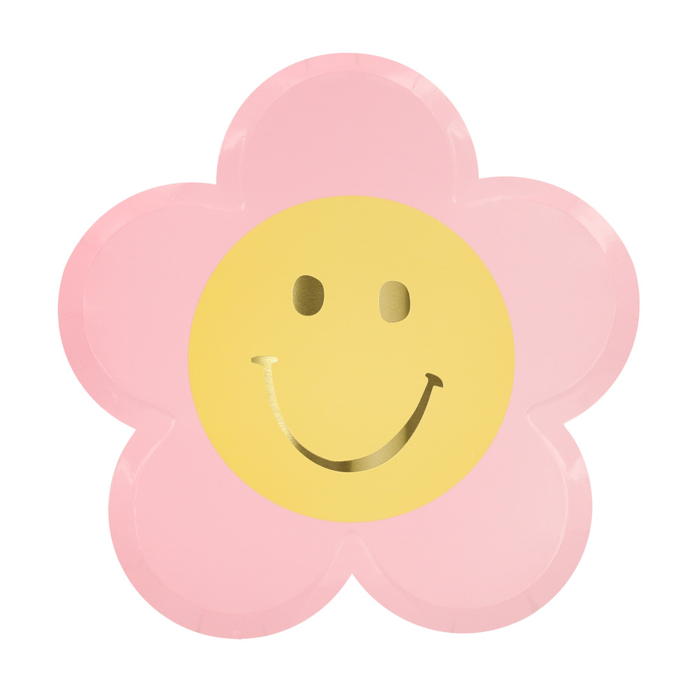 Picture of Happy Icons Flower Plates (x 8)