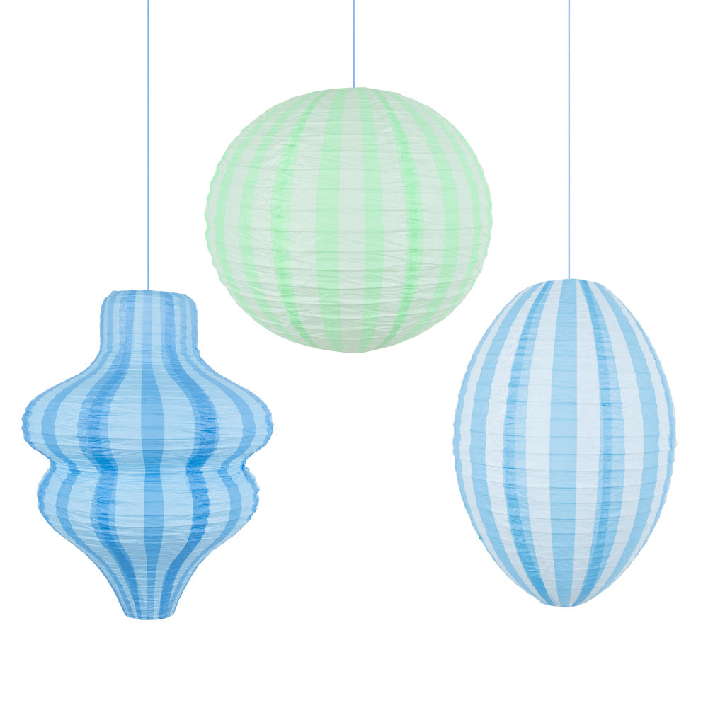 Picture of Blue Lanterns (x 3)