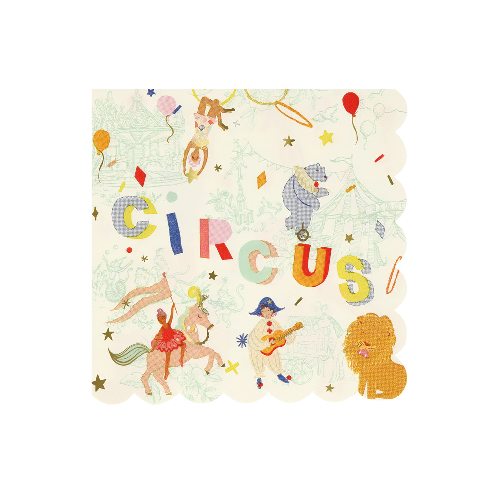 Picture of Circus Large Napkins (x 16)