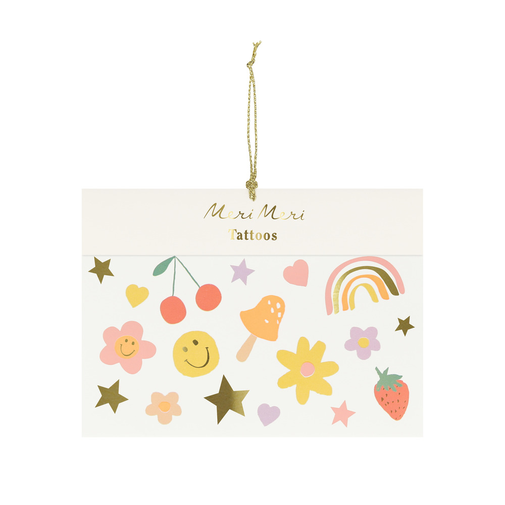 Picture of Happy Icons Temporary Tattoos
