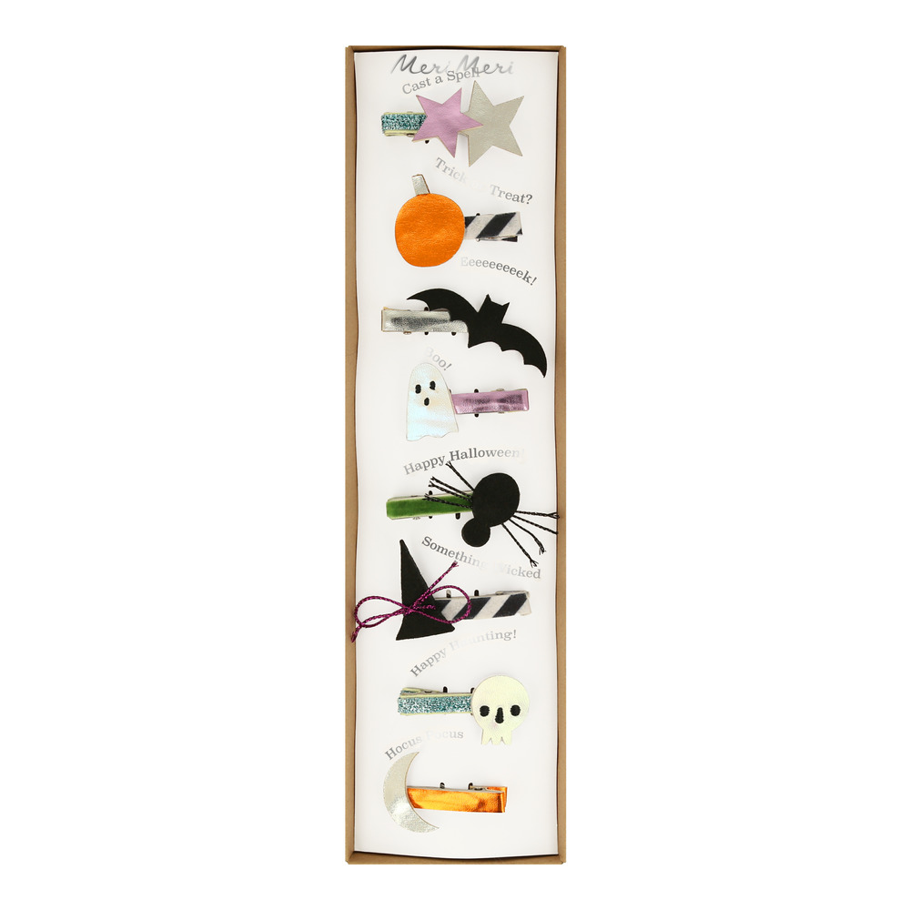 Picture of Halloween Icons Hair Clips (x 8)