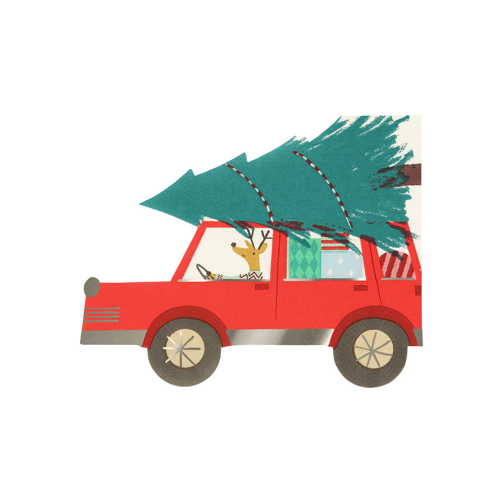 Picture of Driving Reindeer Napkins (x 16)