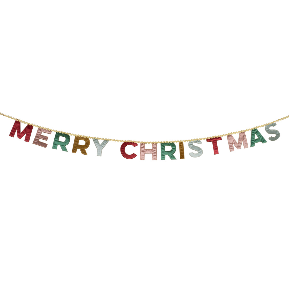 Picture of Merry Christmas Velvet Pennant Garland