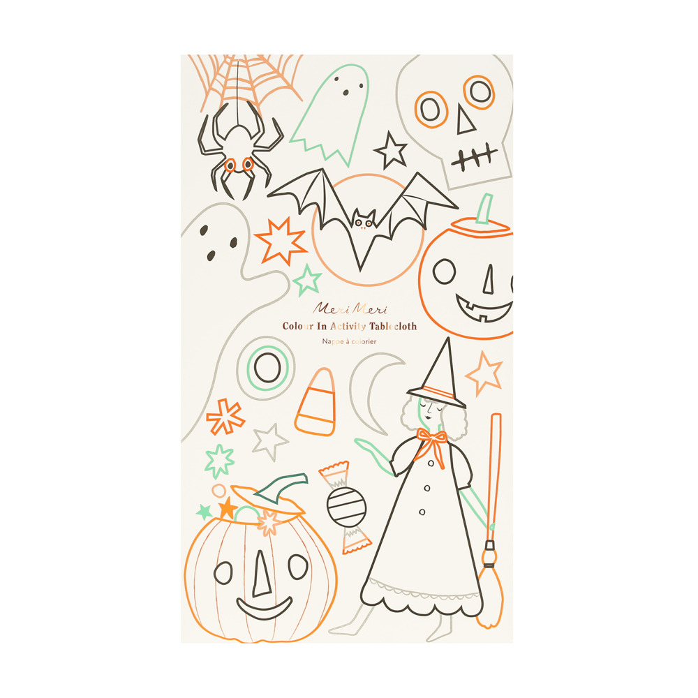 Picture of Halloween Color In Activity Tablecloth