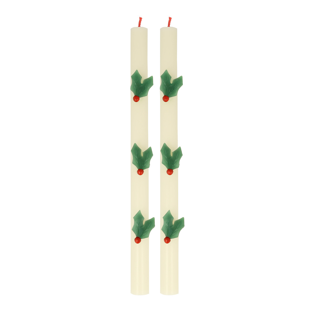 Picture of Holly Table Candles (x 2)