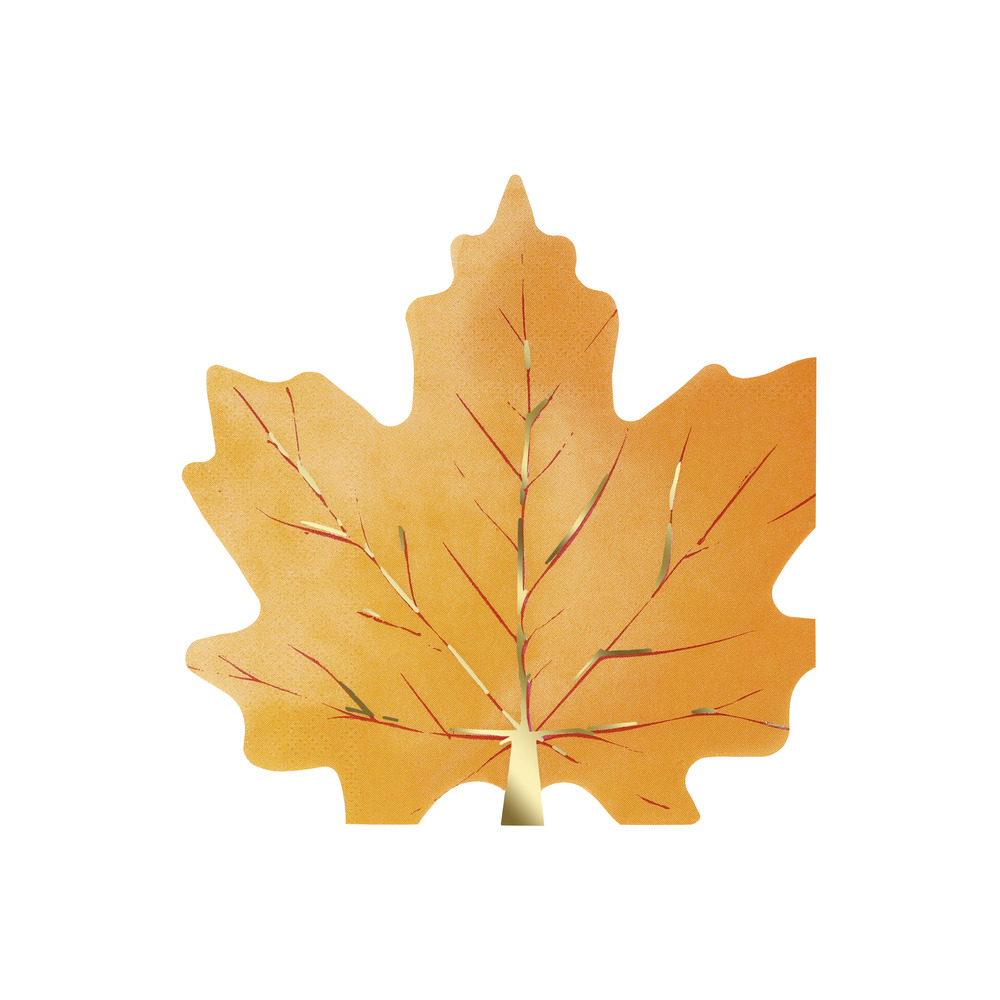 Picture of Maple Leaf Shaped Napkins (x 16)
