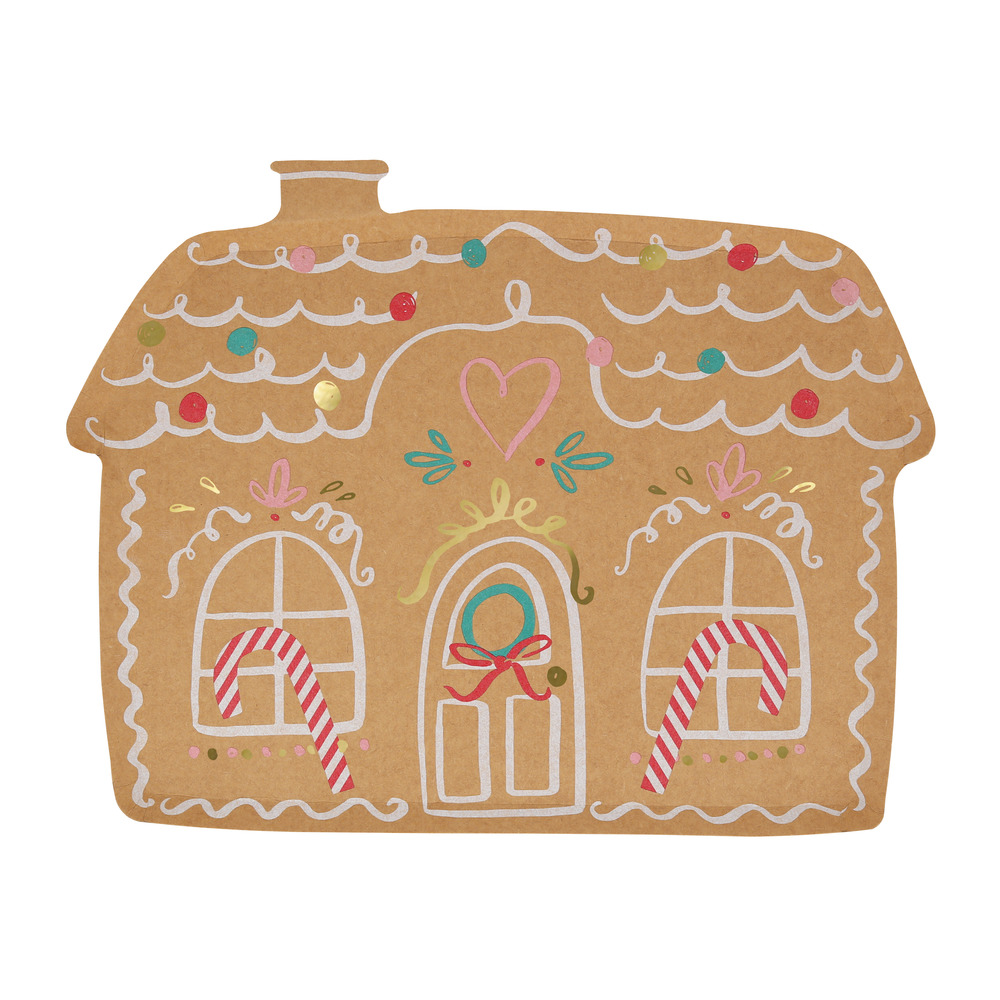 Picture of Gingerbread House Plates (x 8)