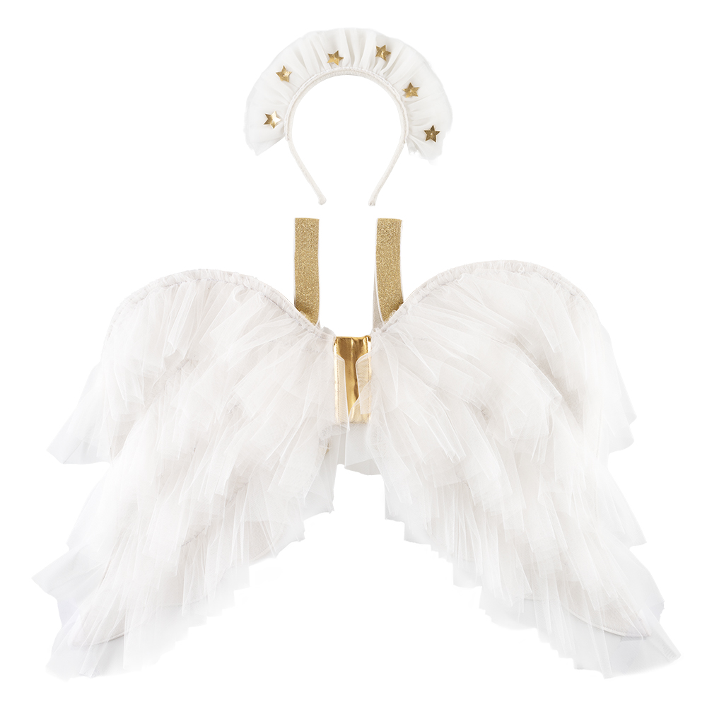 Picture of Tulle Ruffle Angel Wings & Headband