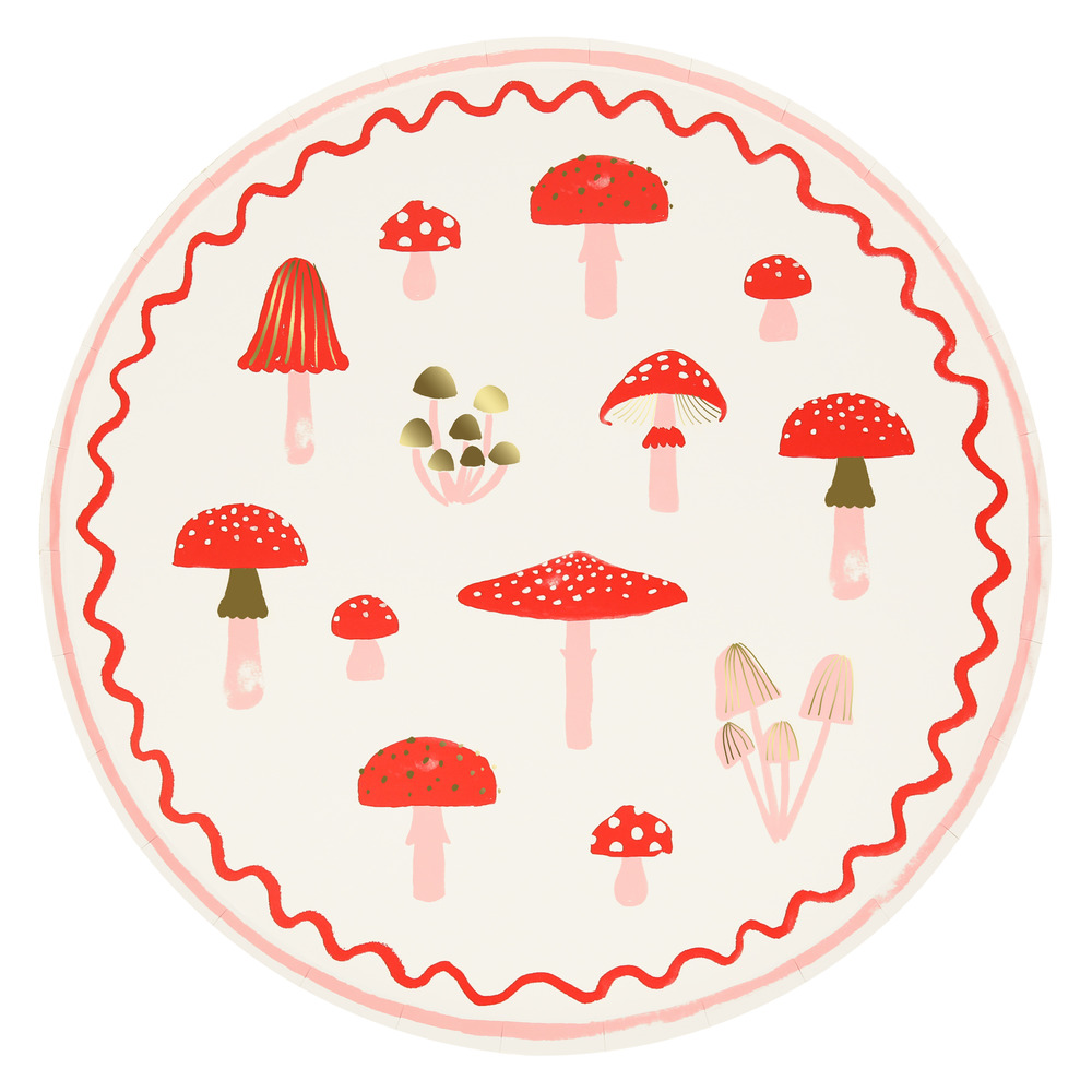Picture of Merry Mushrooms Dinner Plates (x 8)