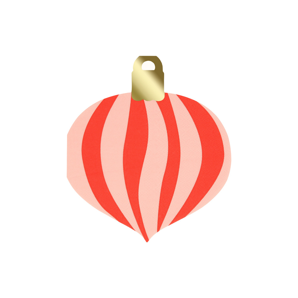Picture of Striped Ornament Napkins (x 16)