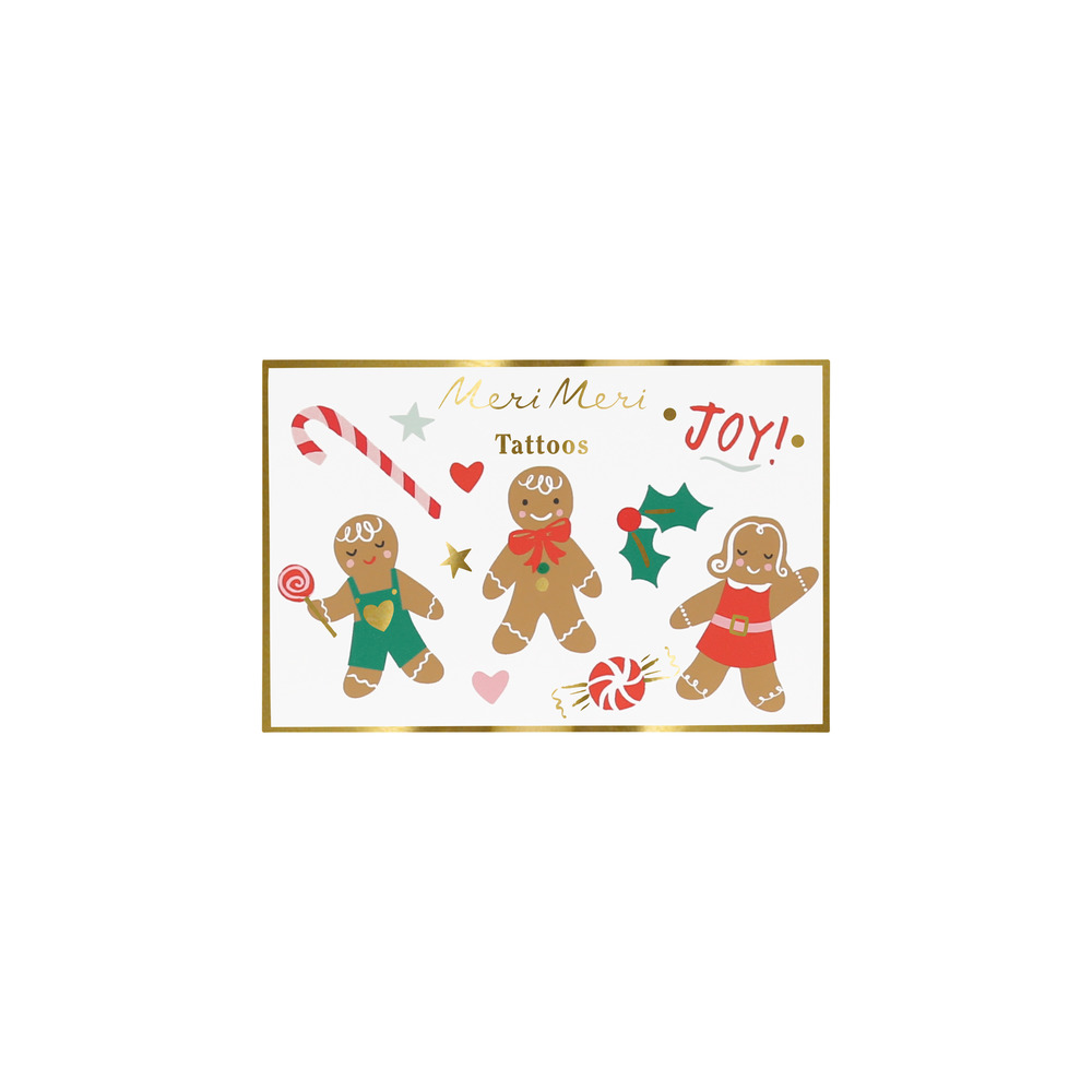 Picture of Gingerbread Temporary Tattoos