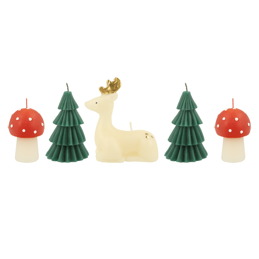 Picture of Winter Woodland Candles (x 5)