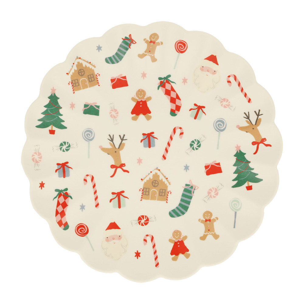 Picture of Jolly Christmas Reusable Large Plate