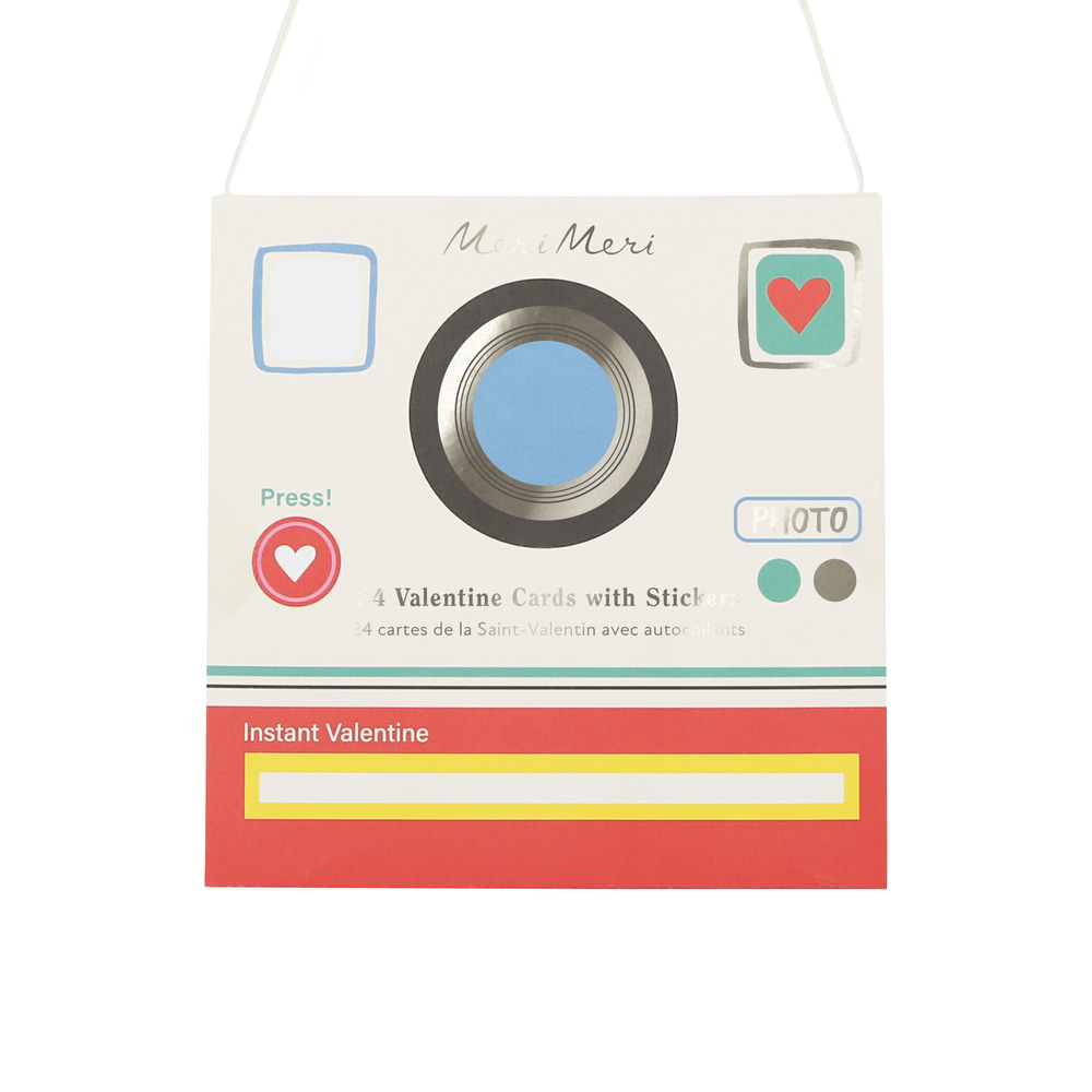 Picture of Instant Camera Kids Valentine's Cards & Stickers S