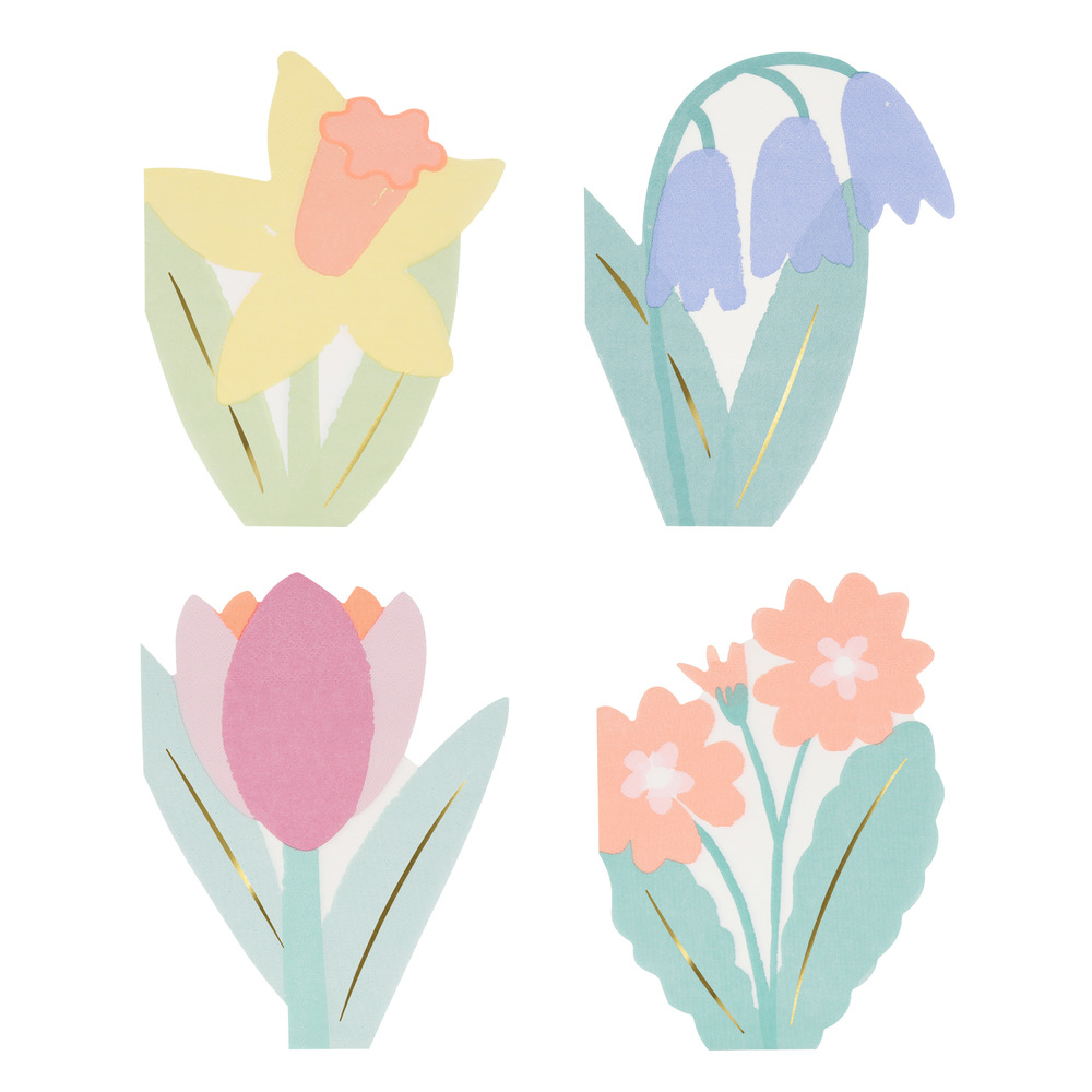 Picture of Spring Flower Napkins (x 16)