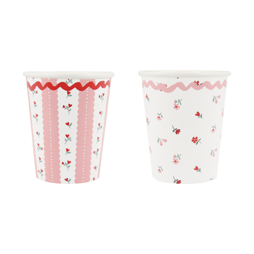 Picture of Vintage Rose Cups (x 8)