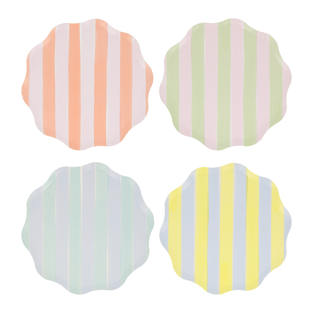 Picture of Pastel Stripe Side Plates (x 8)