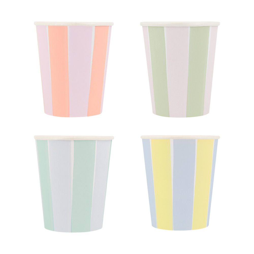 Picture of Pastel Stripe Cups (x 8)