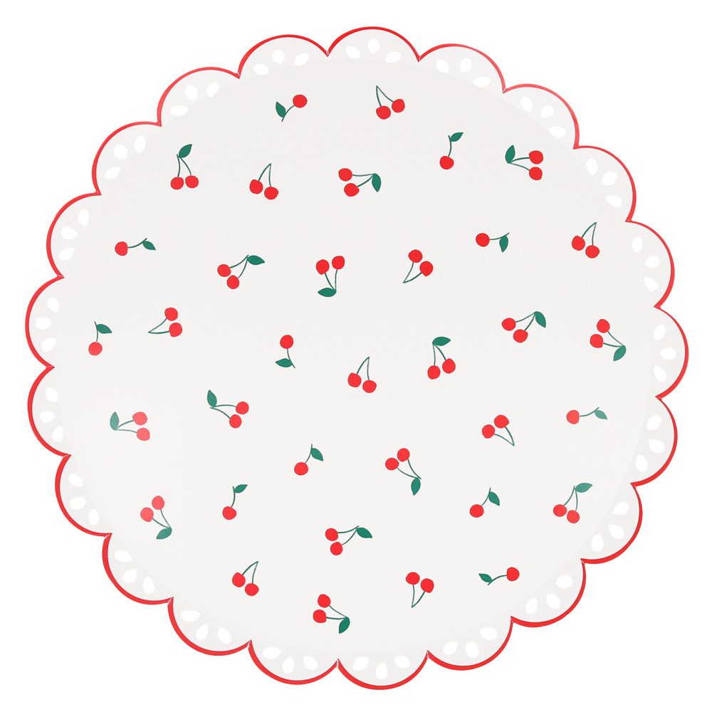 Picture of Cherry Pattern Dinner Plates (x 8)
