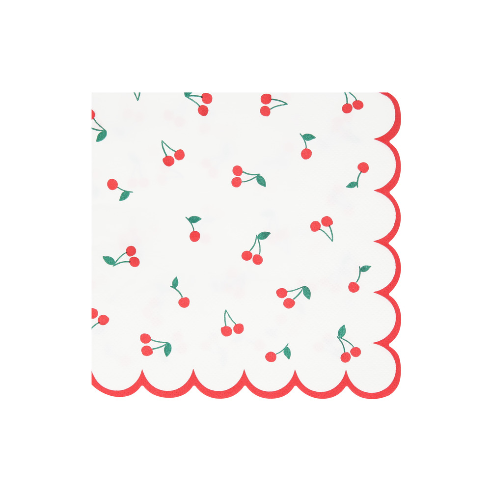 Picture of Cherry Pattern Large Napkins (x 16)
