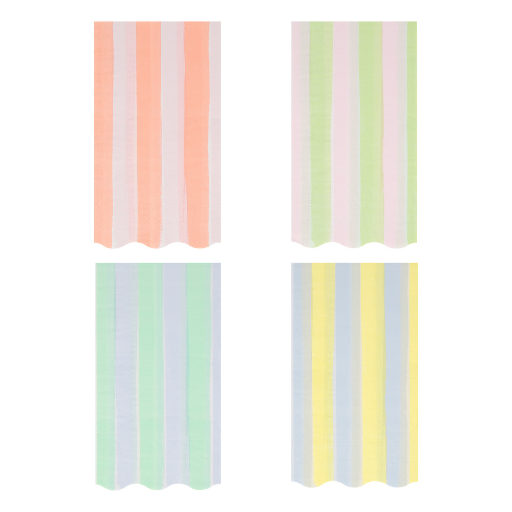 Picture of Pastel Stripe Guest Towels (x 16)