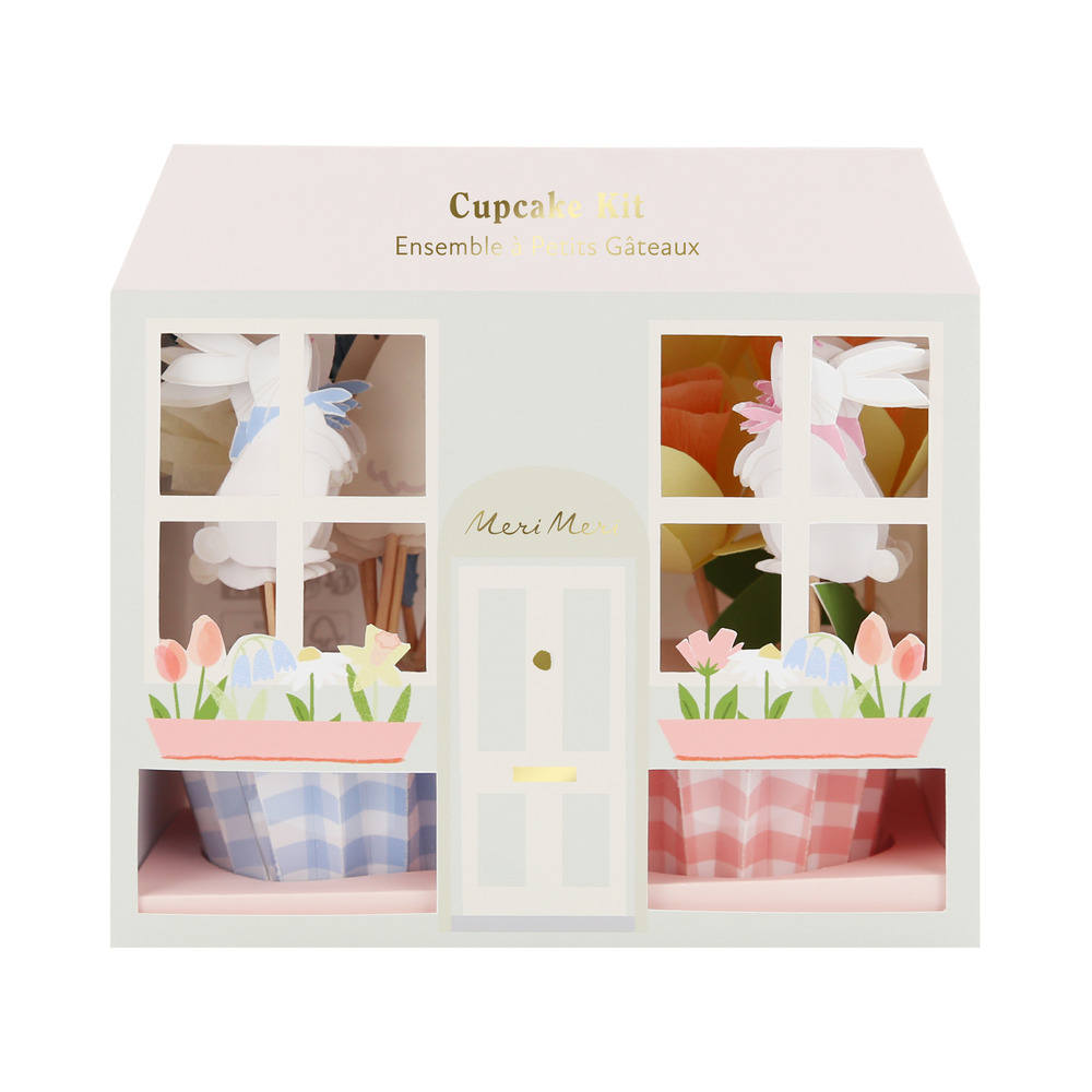 Picture of Easter Cottage Cupcake Kit (x 24 toppers)